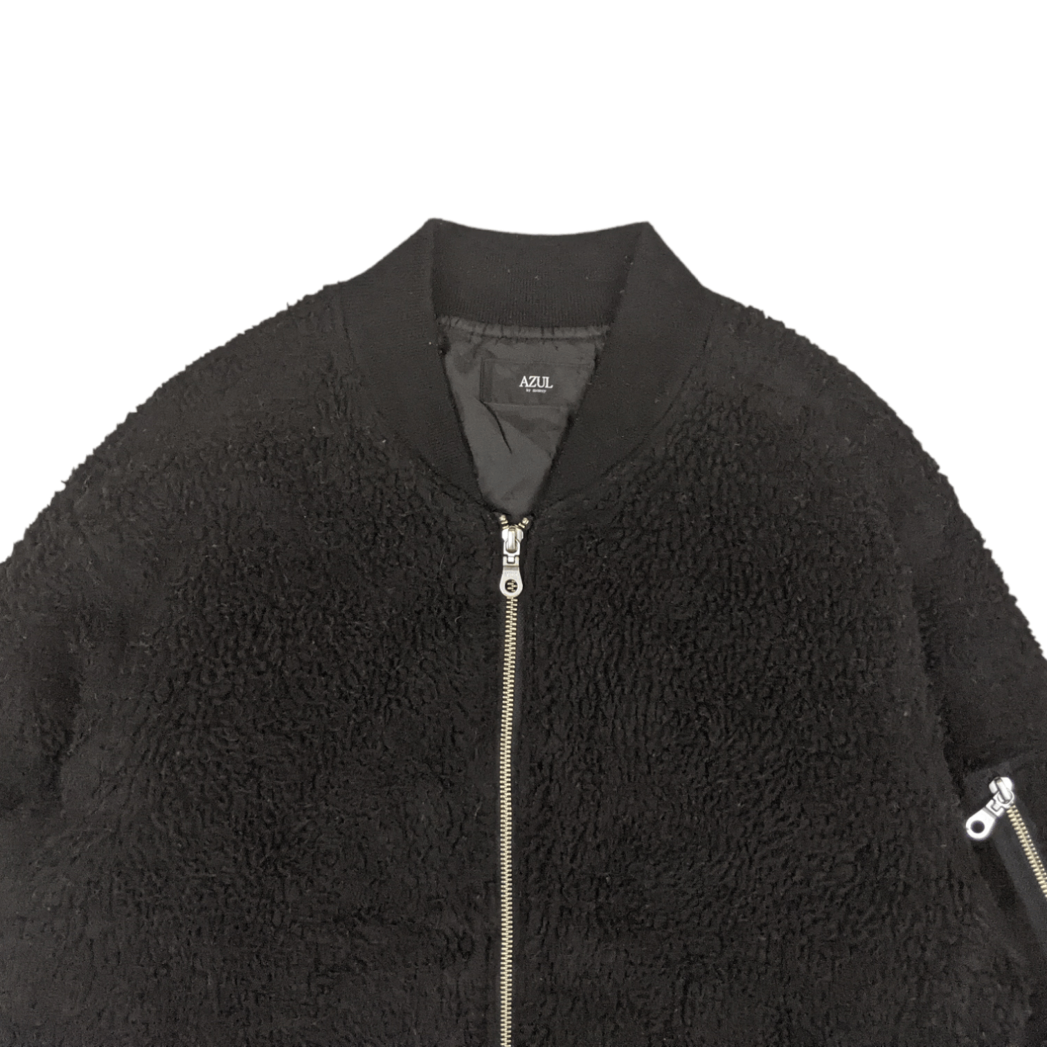 Japanese Brand Japan AZUL Fleece Fluffy Bomber Style Jacket Size US S / EU 44-46 / 1 - 4 Thumbnail