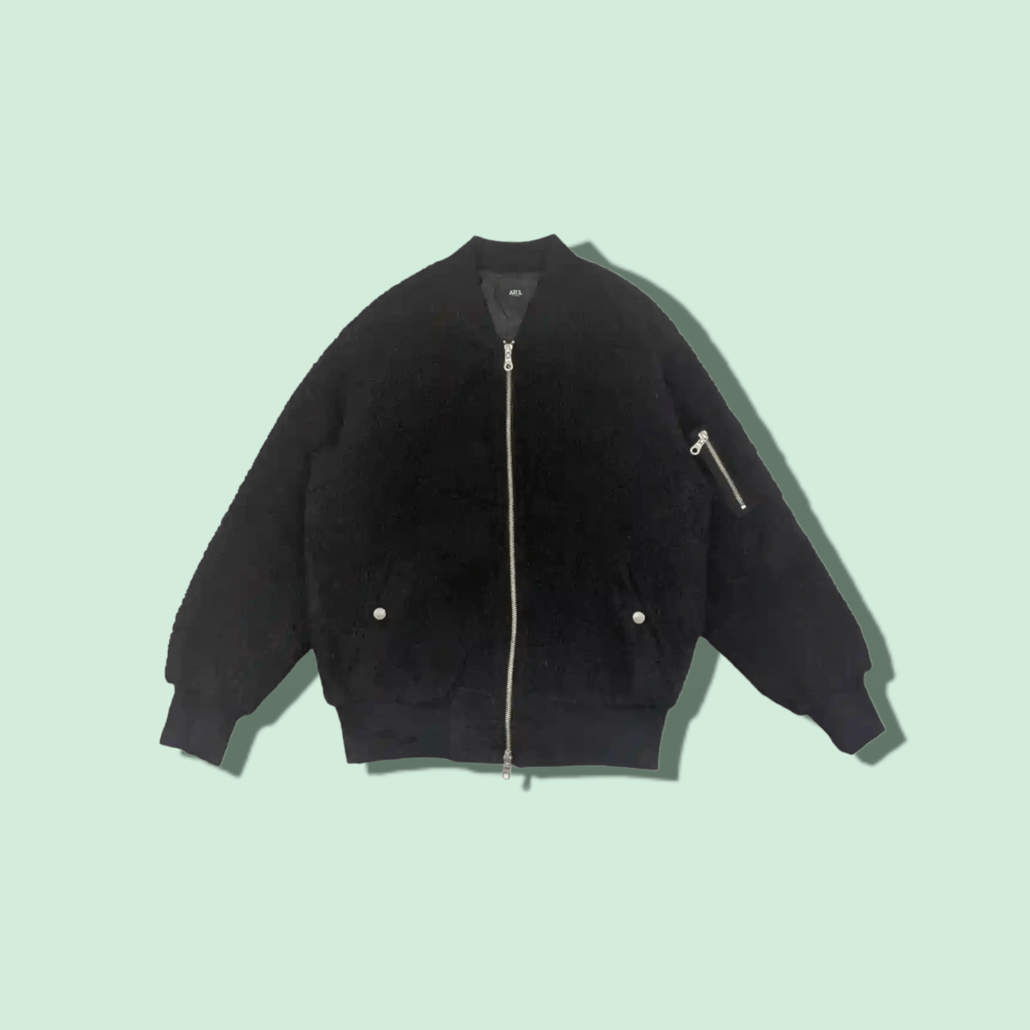 Japanese Brand Japan AZUL Fleece Fluffy Bomber Style Jacket Size US S / EU 44-46 / 1 - 1 Thumbnail