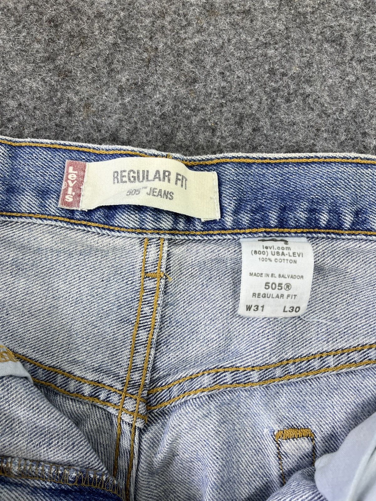 Levi's Vintage Levis 505 Distressed Jeans - J895 Size US 31 - 5 Thumbnail