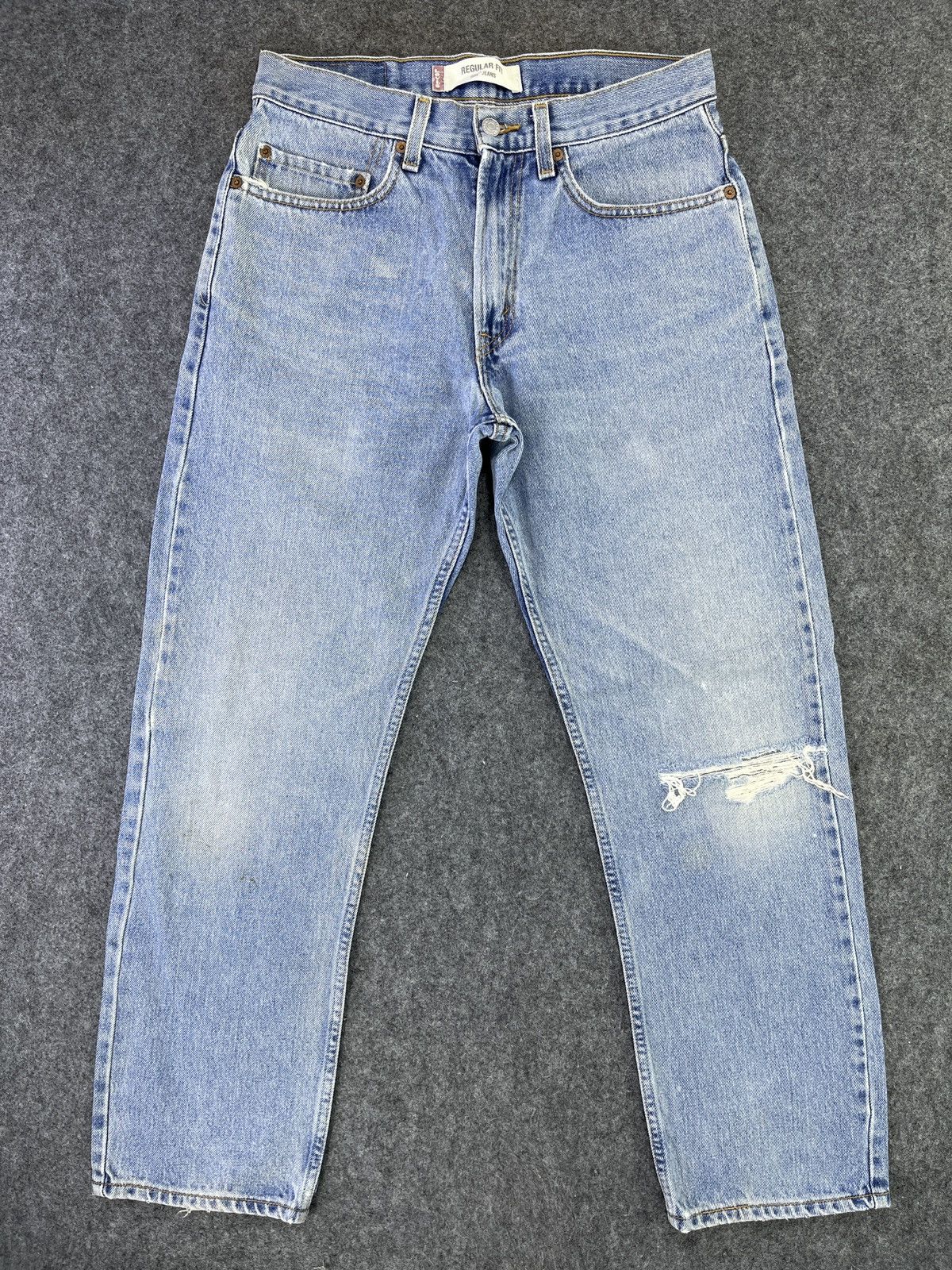 Levi's Vintage Levis 505 Distressed Jeans - J895 Size US 31 - 1 Thumbnail