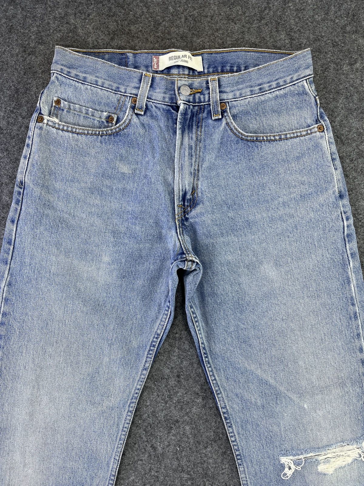 Levi's Vintage Levis 505 Distressed Jeans - J895 Size US 31 - 3 Thumbnail