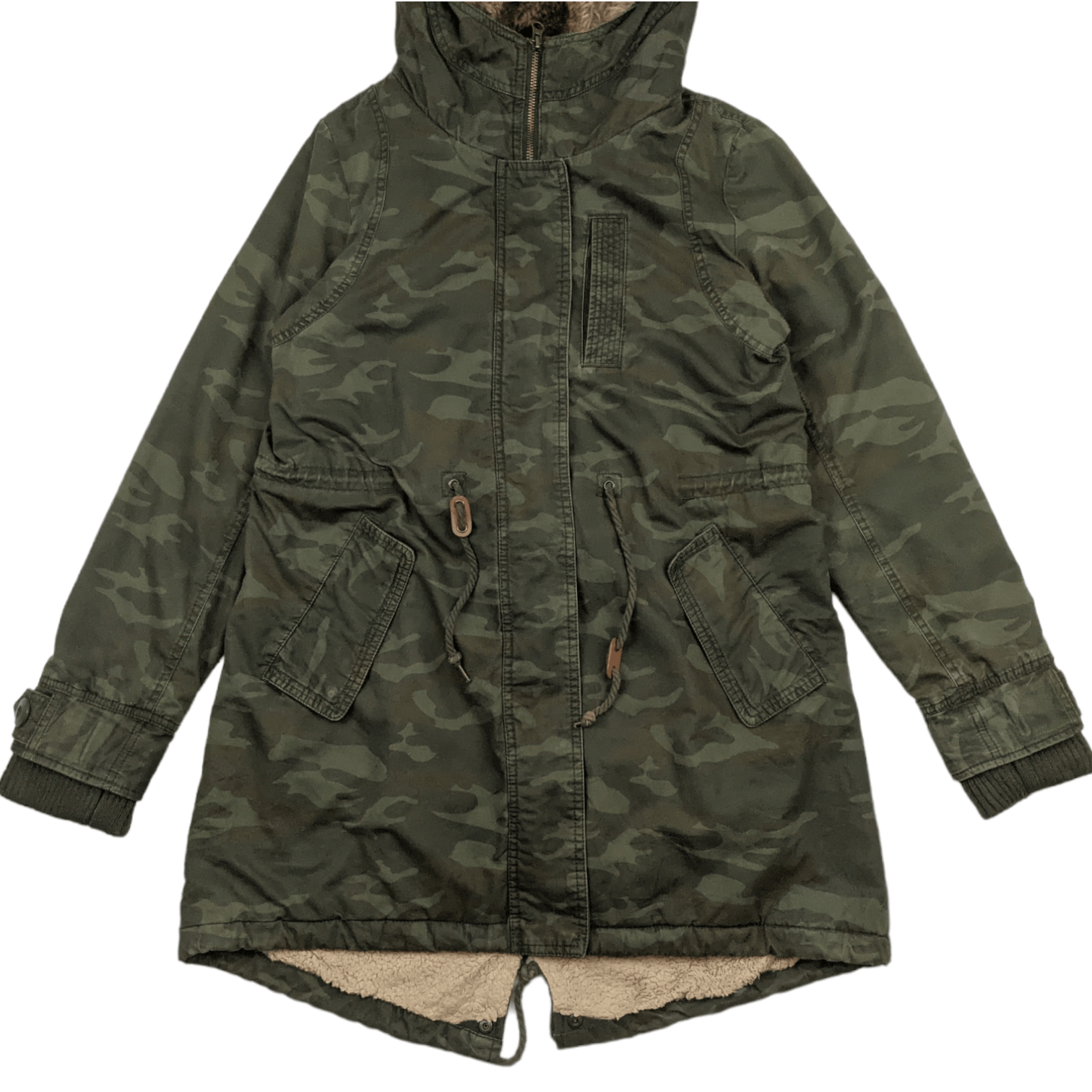 Japanese Brand Japan FLASH REPORT Camouflage Winter Parka Jacket Size US S / EU 44-46 / 1 - 3 Thumbnail