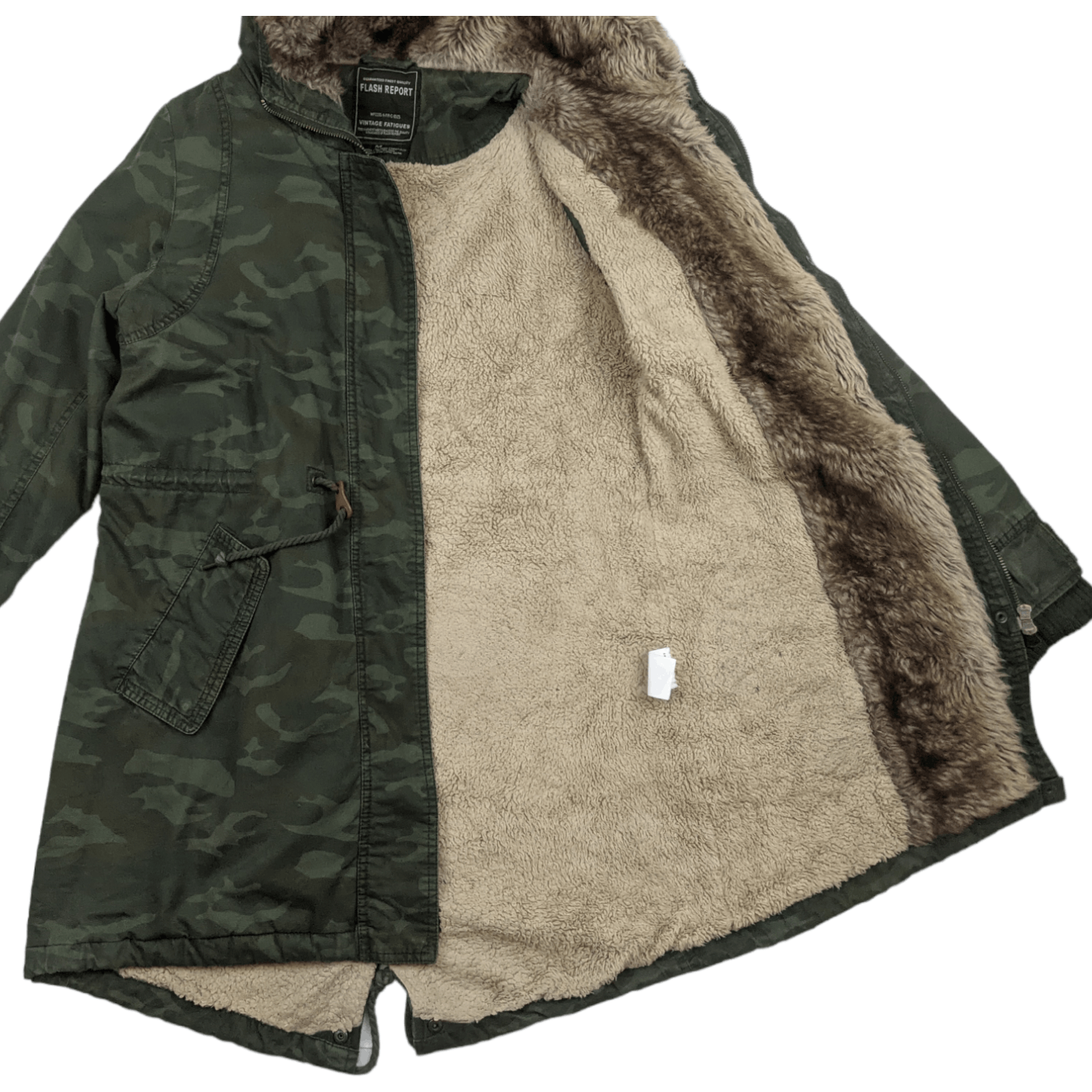 Japanese Brand Japan FLASH REPORT Camouflage Winter Parka Jacket Size US S / EU 44-46 / 1 - 2 Thumbnail