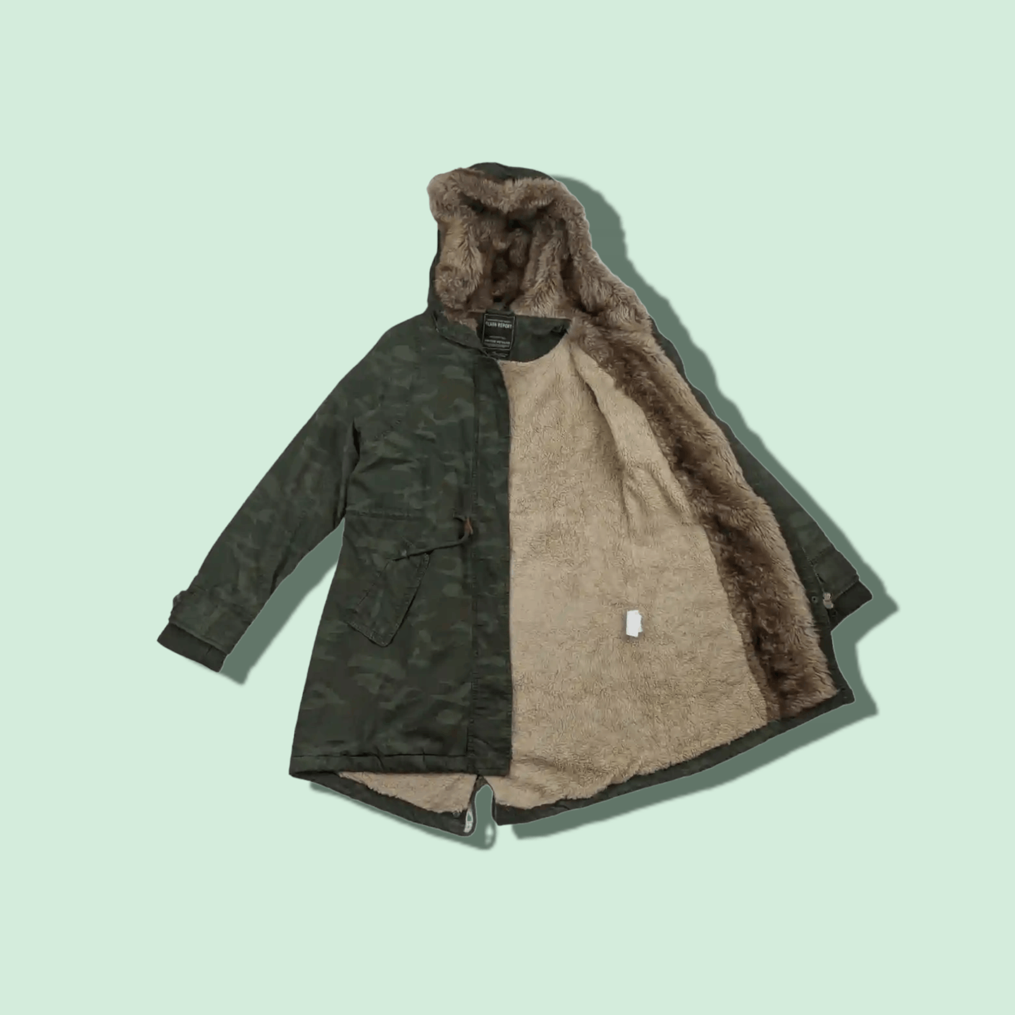 Japanese Brand Japan FLASH REPORT Camouflage Winter Parka Jacket Size US S / EU 44-46 / 1 - 1 Thumbnail