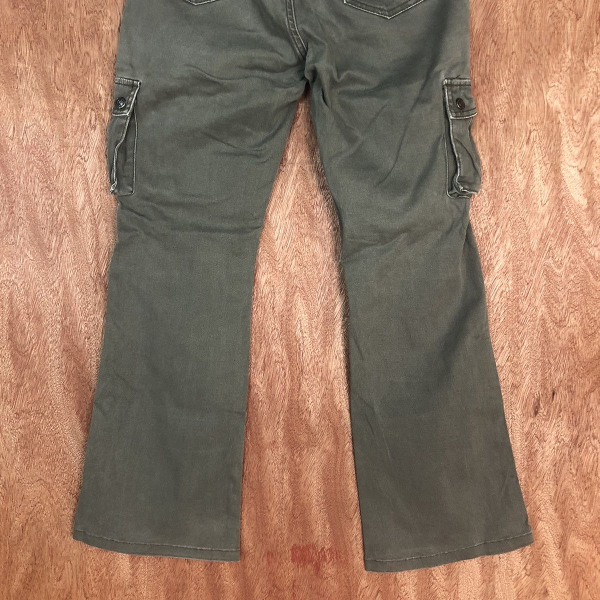 Japanese Brand Luxury Jeans Grey Multipocket cargo Pants #2321 Size US 27 - 12 Thumbnail