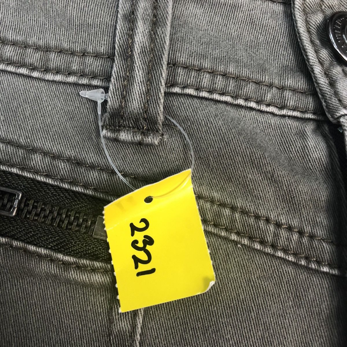 Japanese Brand Luxury Jeans Grey Multipocket cargo Pants #2321 Size US 27 - 7 Thumbnail