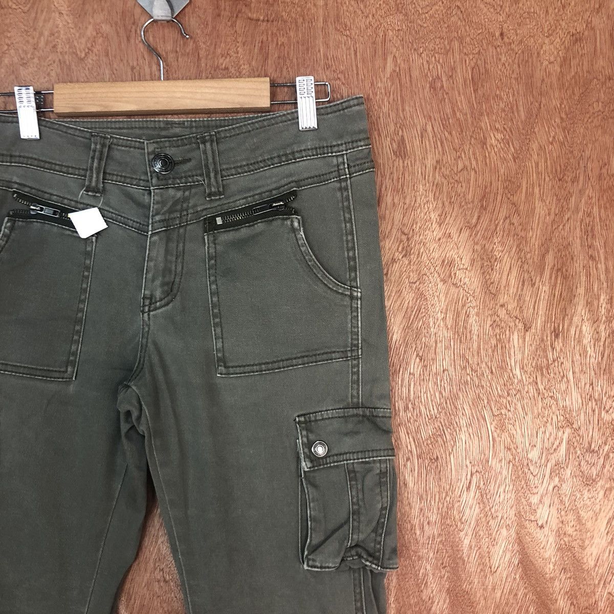 Japanese Brand Luxury Jeans Grey Multipocket cargo Pants #2321 Size US 27 - 5 Thumbnail