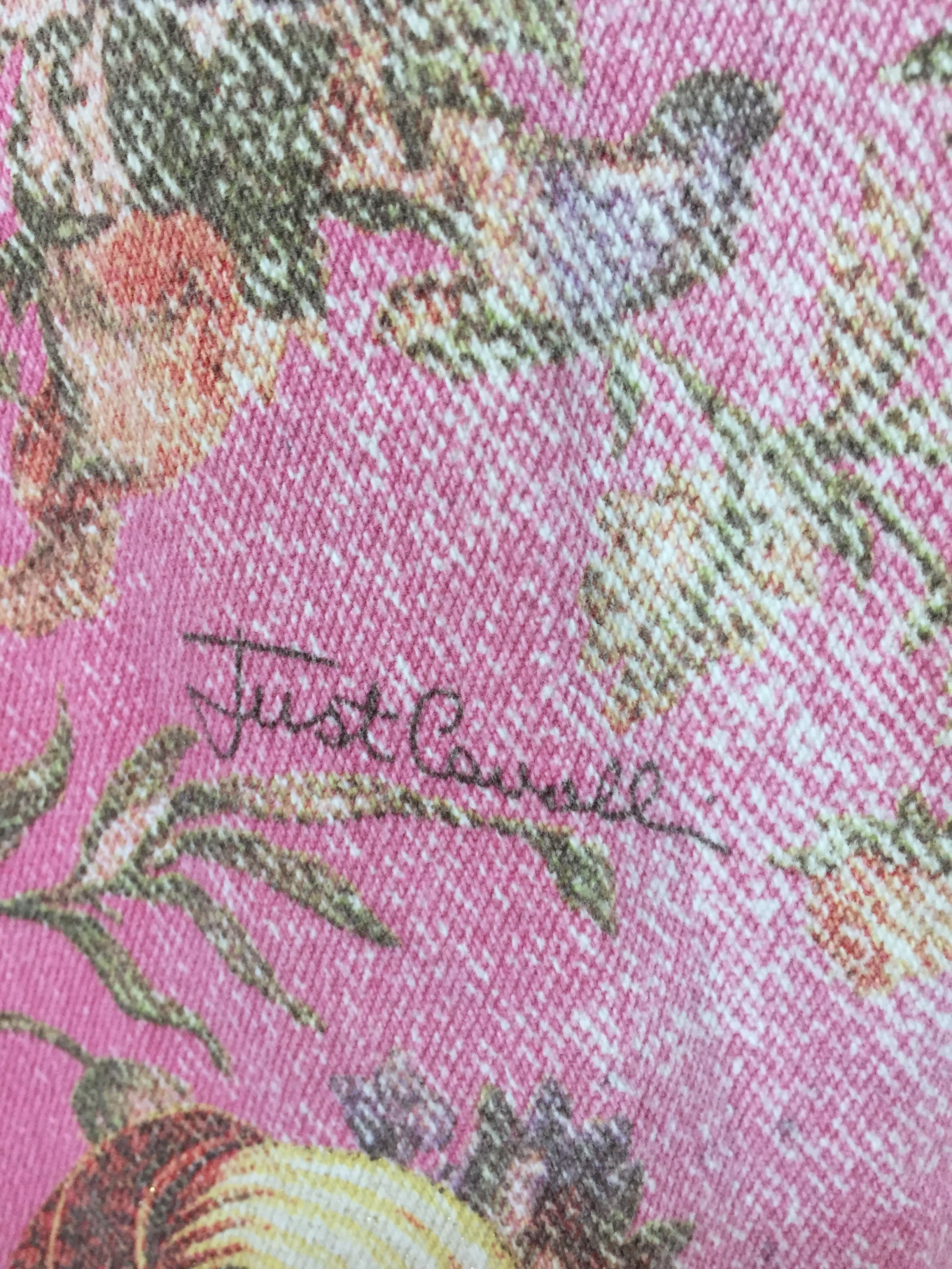 Just Cavalli Just Cavalli Pink Floral pants Japan Exclusive Production Size 29" - 6 Thumbnail