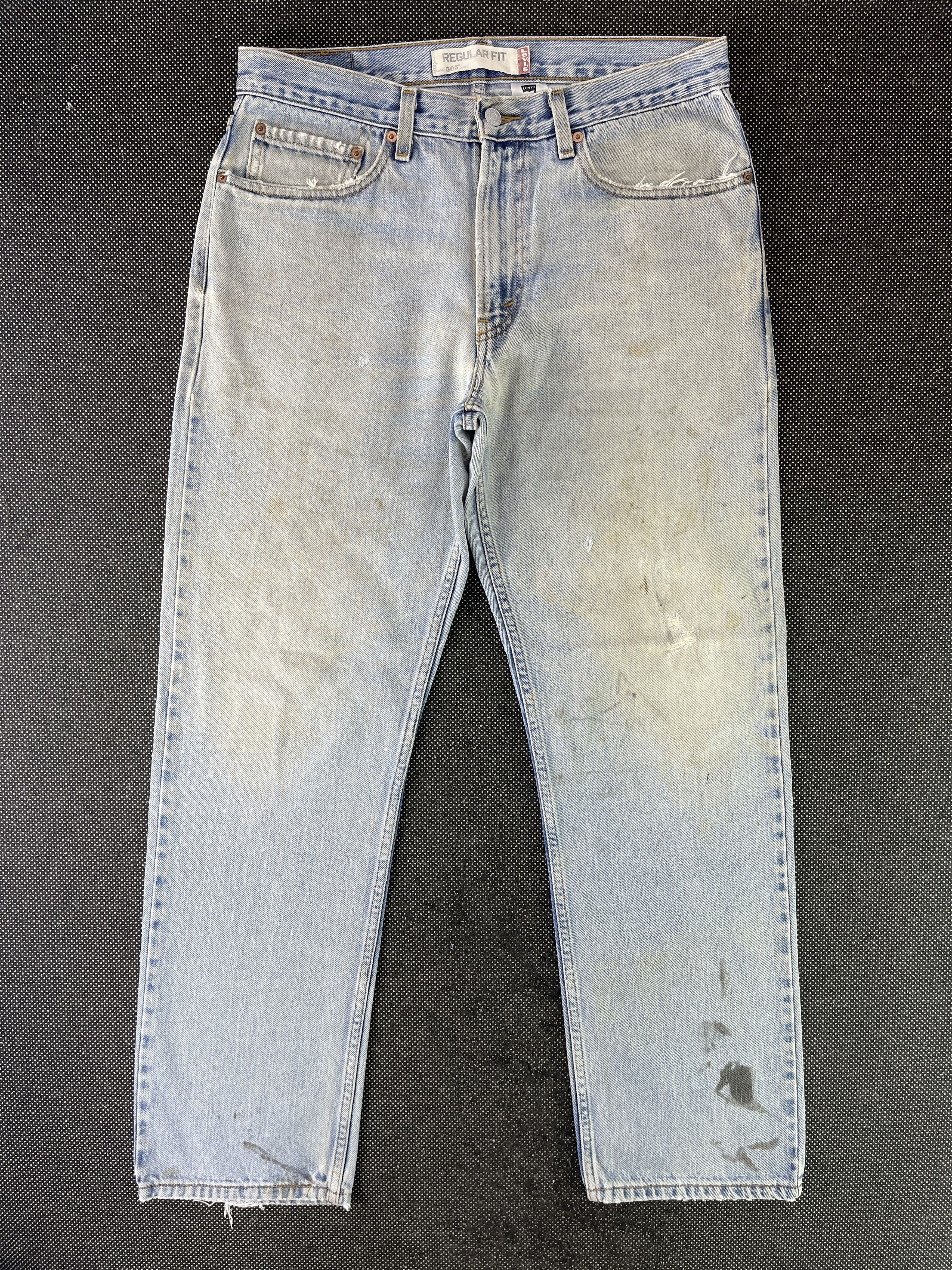 image of Levis 505 Regular Fit Jeans - J331 in Blue, Men's (Size 34)