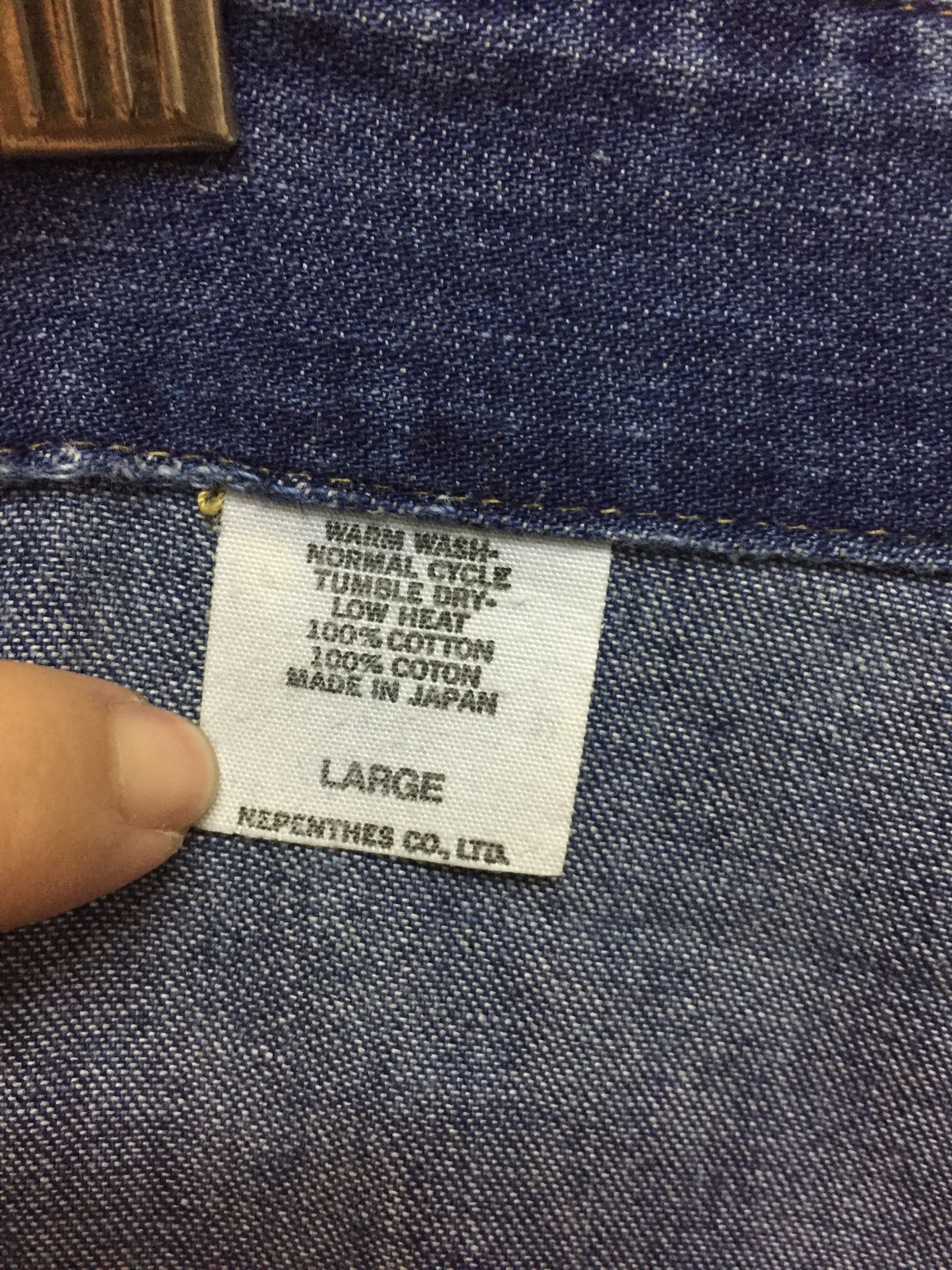 Needles HOGGS By Nepenthes Needles Military bush Soft denim pants Size US 33 - 9 Thumbnail