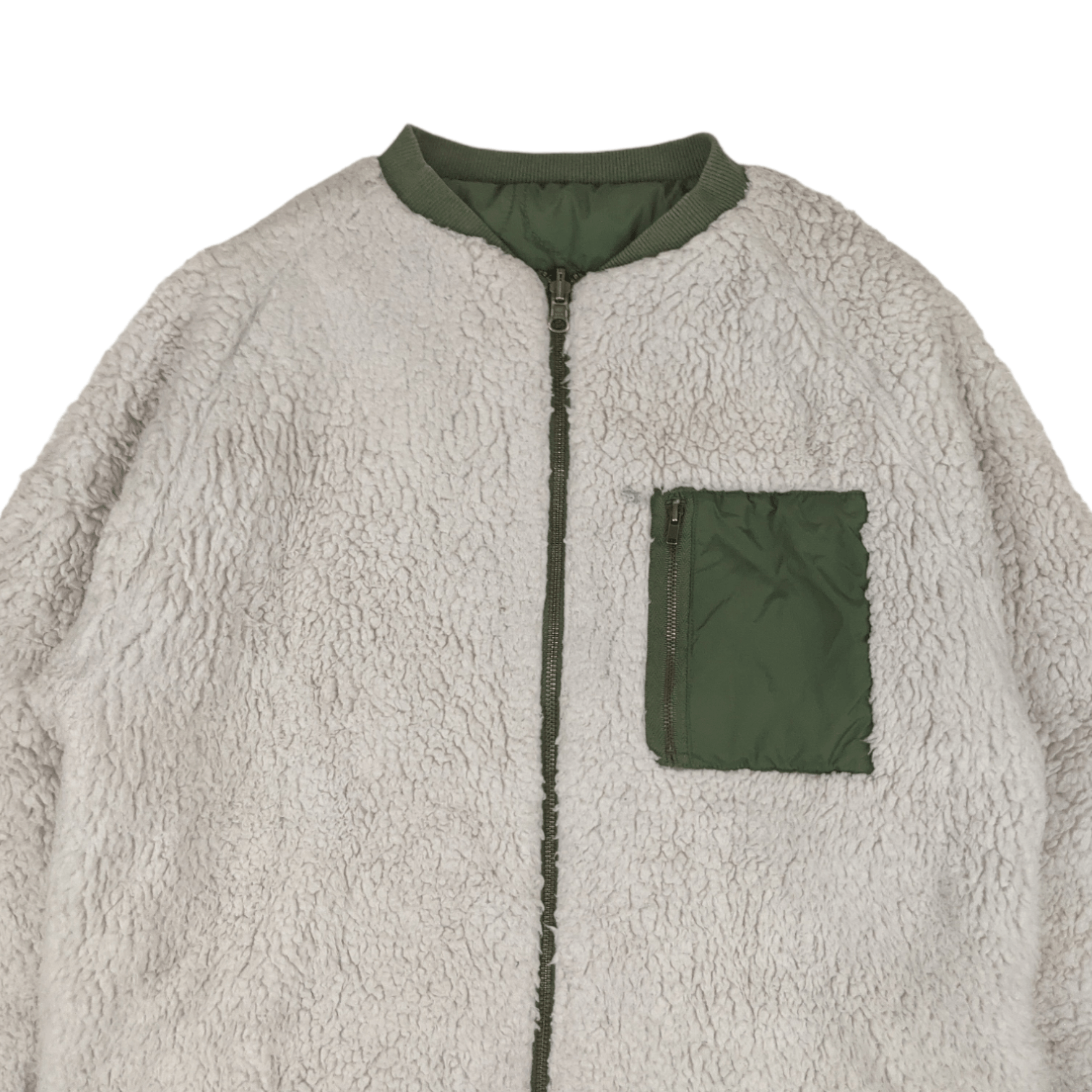 Quiksilver ROXY Windbreaker Sherpa Fleece Reversible Winter Jacket Size M / US 6-8 / IT 42-44 - 10 Thumbnail