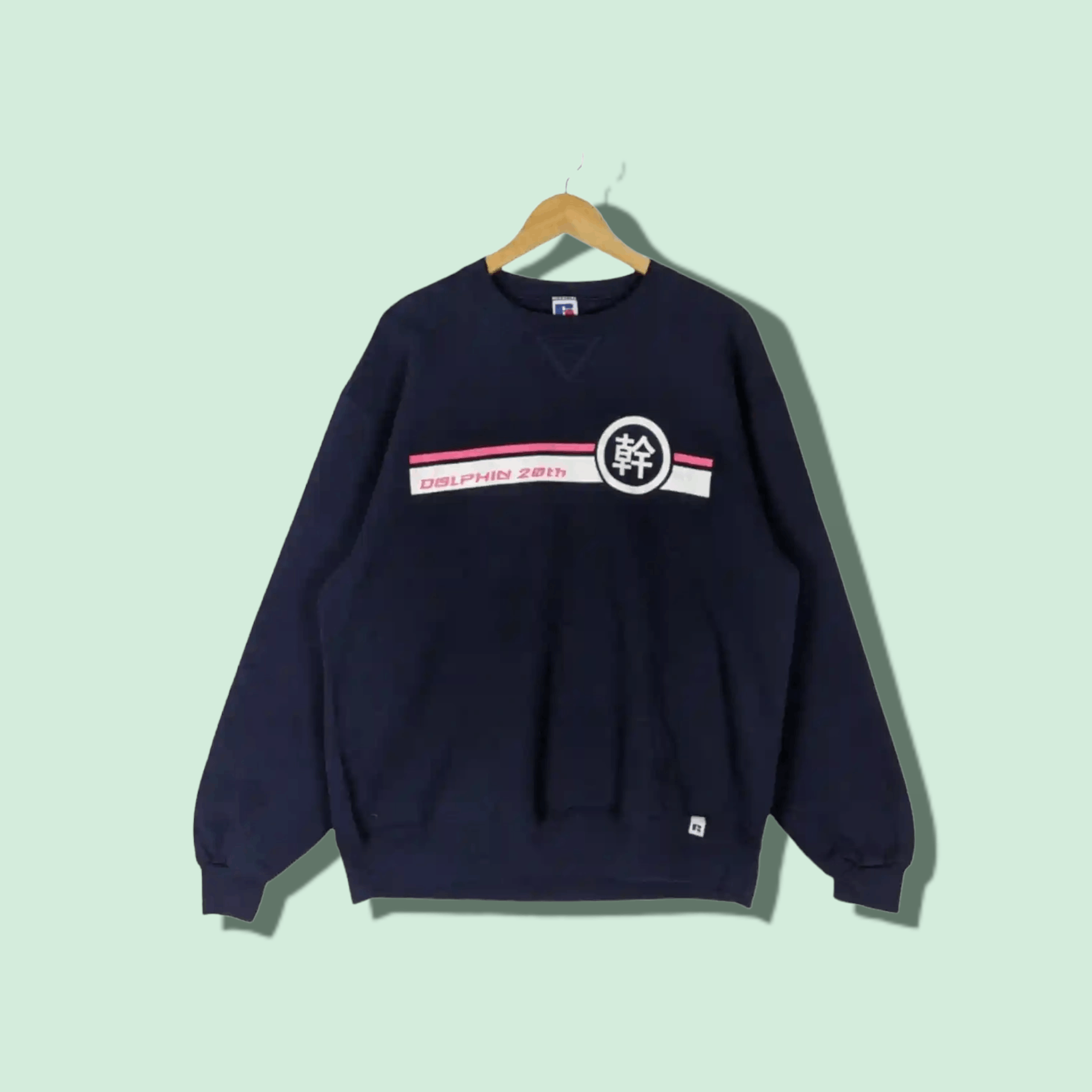 Russell Athletic Vintage 90's RUSSELL ATHLETIC Dolphin 20th Japan Sweatshirt Size US L / EU 52-54 / 3 - 1 Thumbnail