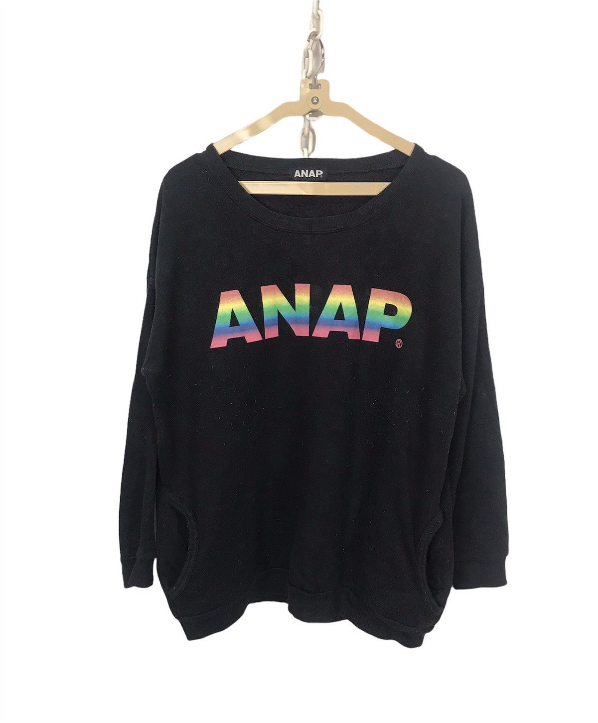 Japanese Brand Anap printed sweatshirt ladies Size ONE SIZE - 1 Thumbnail