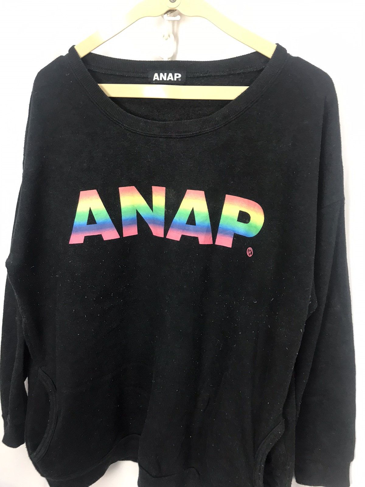 Japanese Brand Anap printed sweatshirt ladies Size ONE SIZE - 3 Thumbnail