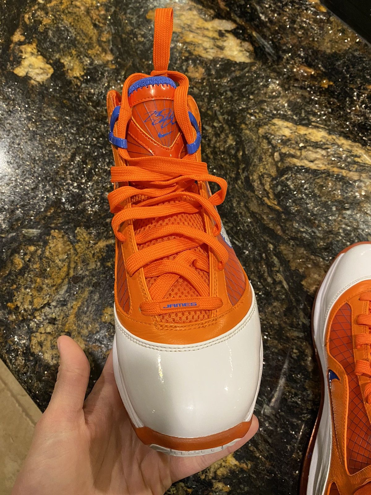 Nike Nike LeBron Hardwood Classic 7 Orange Sample PE Size US 10 / EU 43 - 14 Thumbnail
