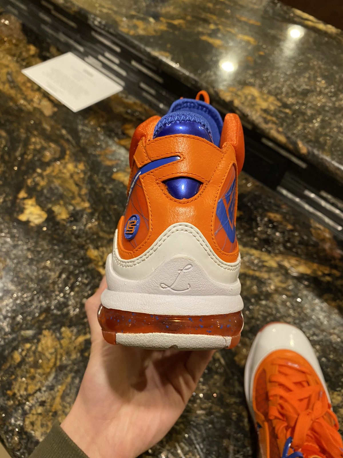 Nike Nike LeBron Hardwood Classic 7 Orange Sample PE Size US 10 / EU 43 - 15 Thumbnail