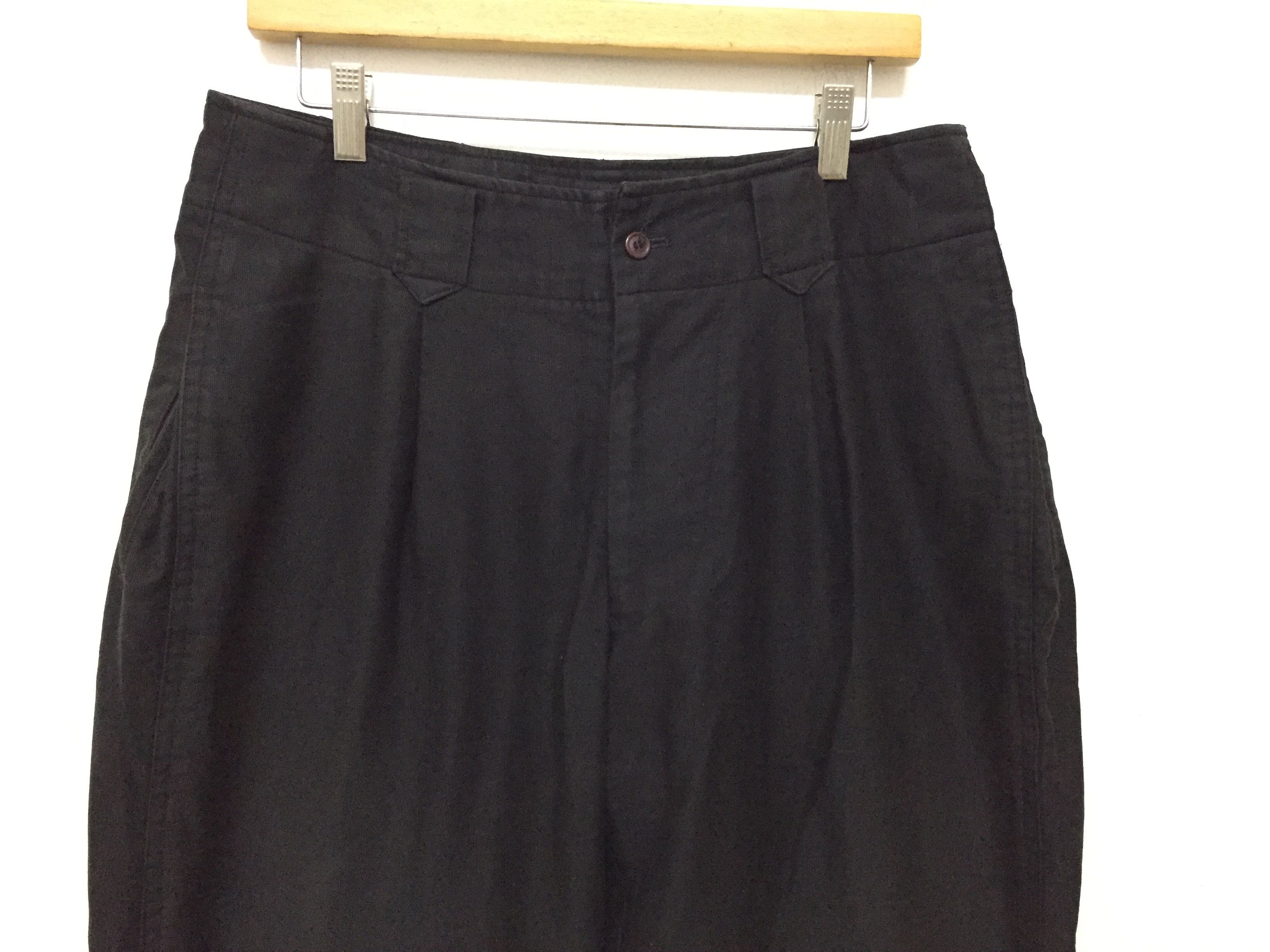 Issey Miyake 90s Issey Miyake Men Hidden side pocket heavy cotton buckle Size US 30 / EU 46 - 3 Thumbnail