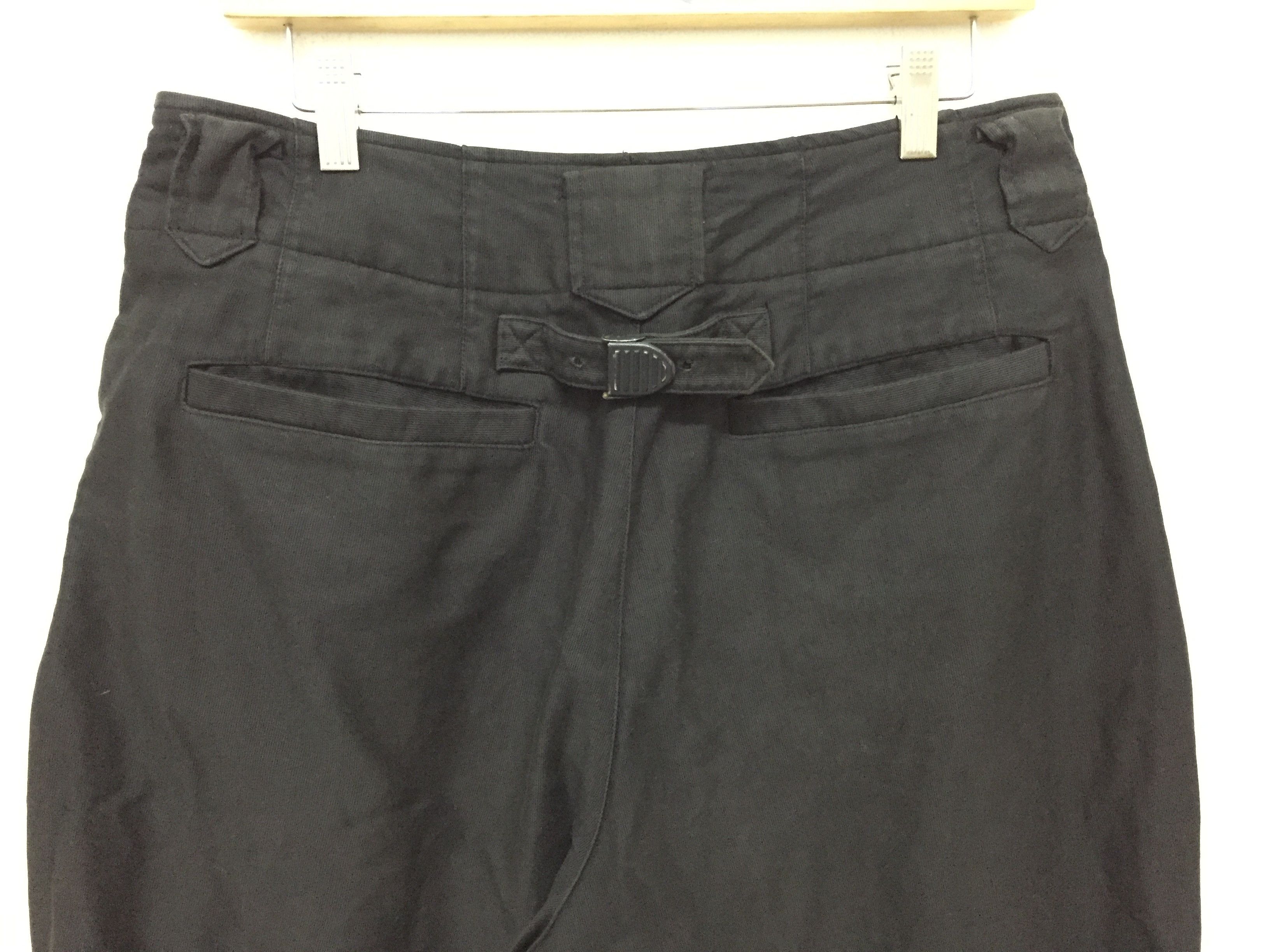 Issey Miyake 90s Issey Miyake Men Hidden side pocket heavy cotton buckle Size US 30 / EU 46 - 8 Thumbnail