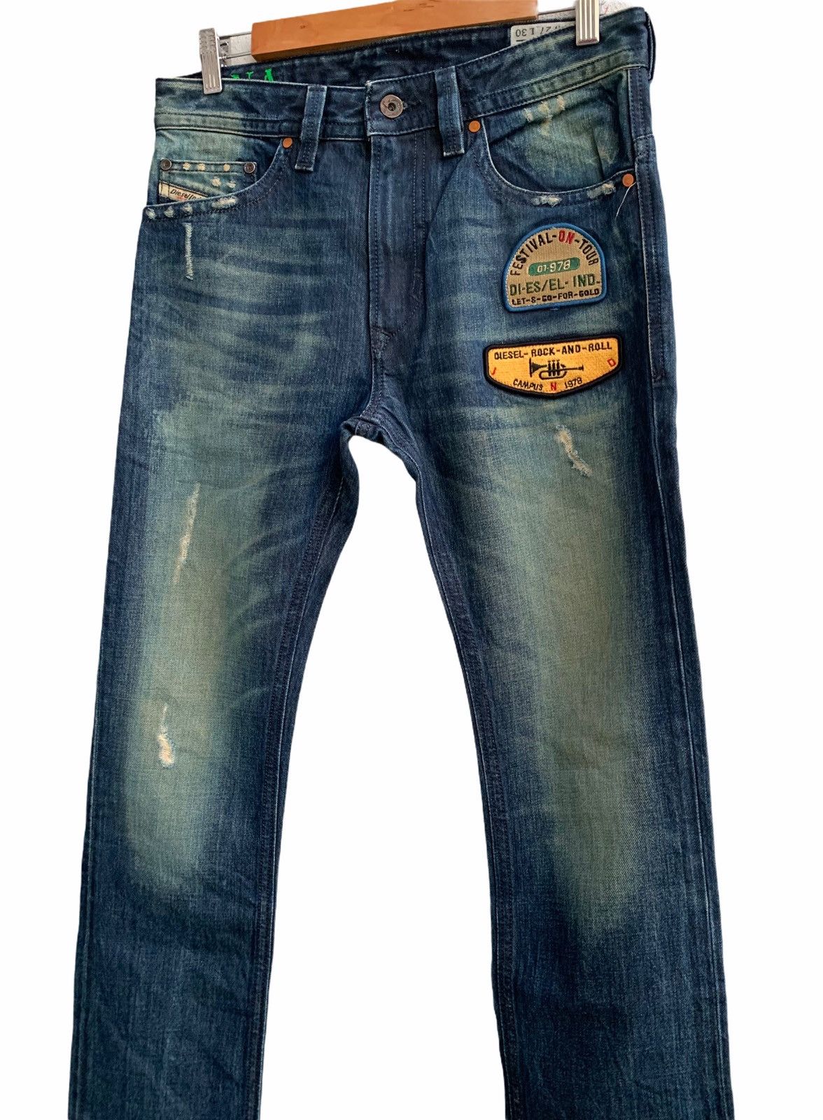 Diesel Designer Diesel.Co Jeans patches Slim Skinny Size US 30 / EU 46 - 3 Thumbnail