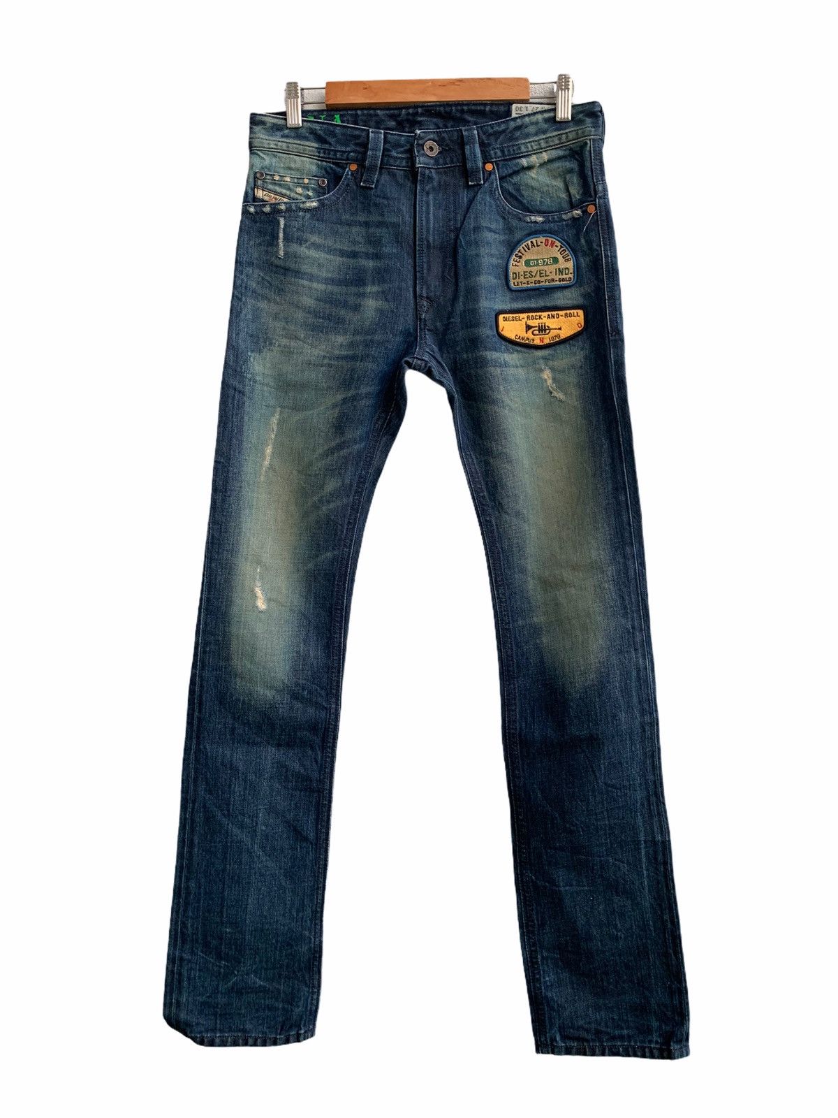 Designer Diesel.Co Jeans patches Slim Skinny