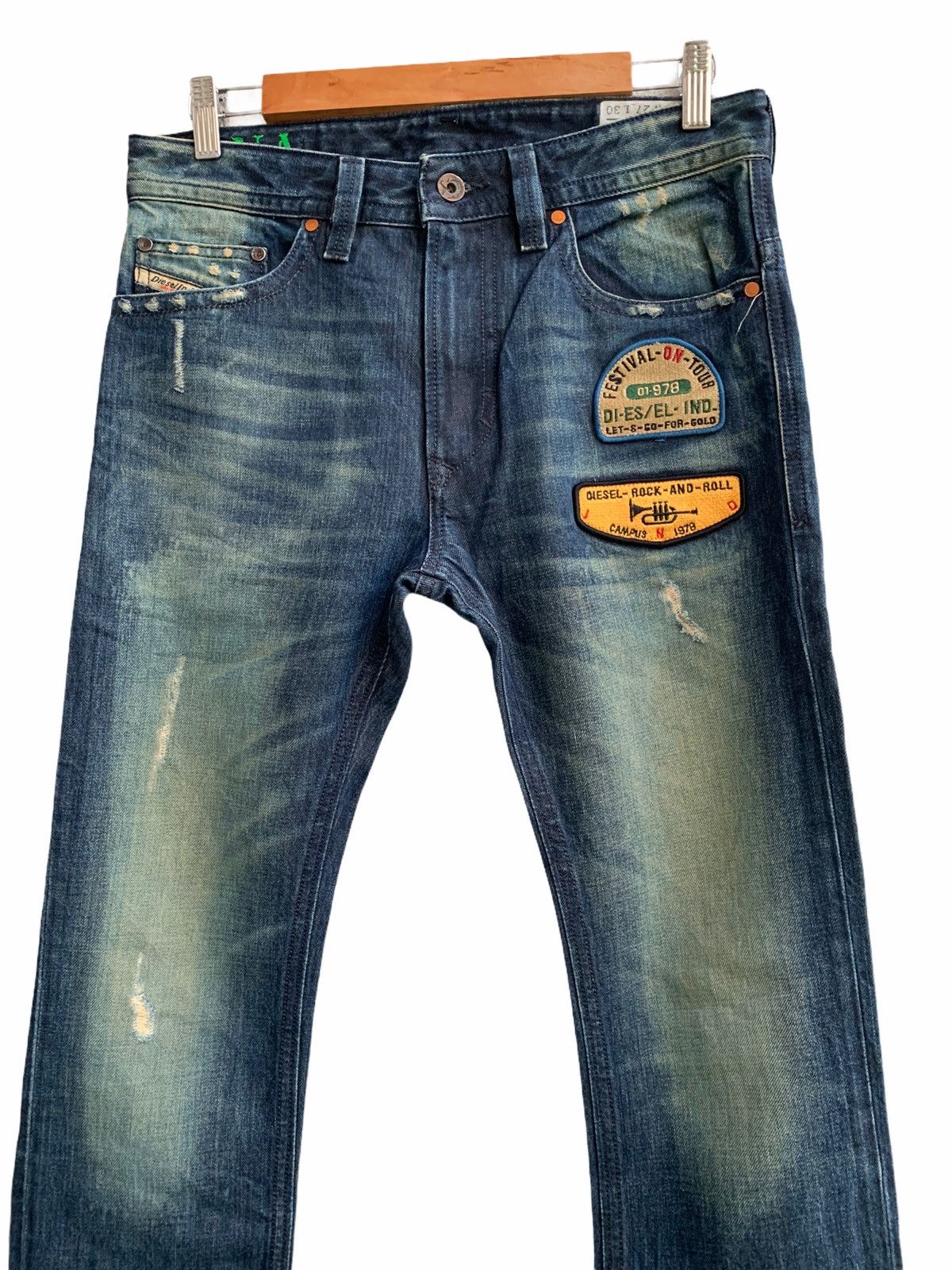 Diesel Designer Diesel.Co Jeans patches Slim Skinny Size US 30 / EU 46 - 4 Thumbnail