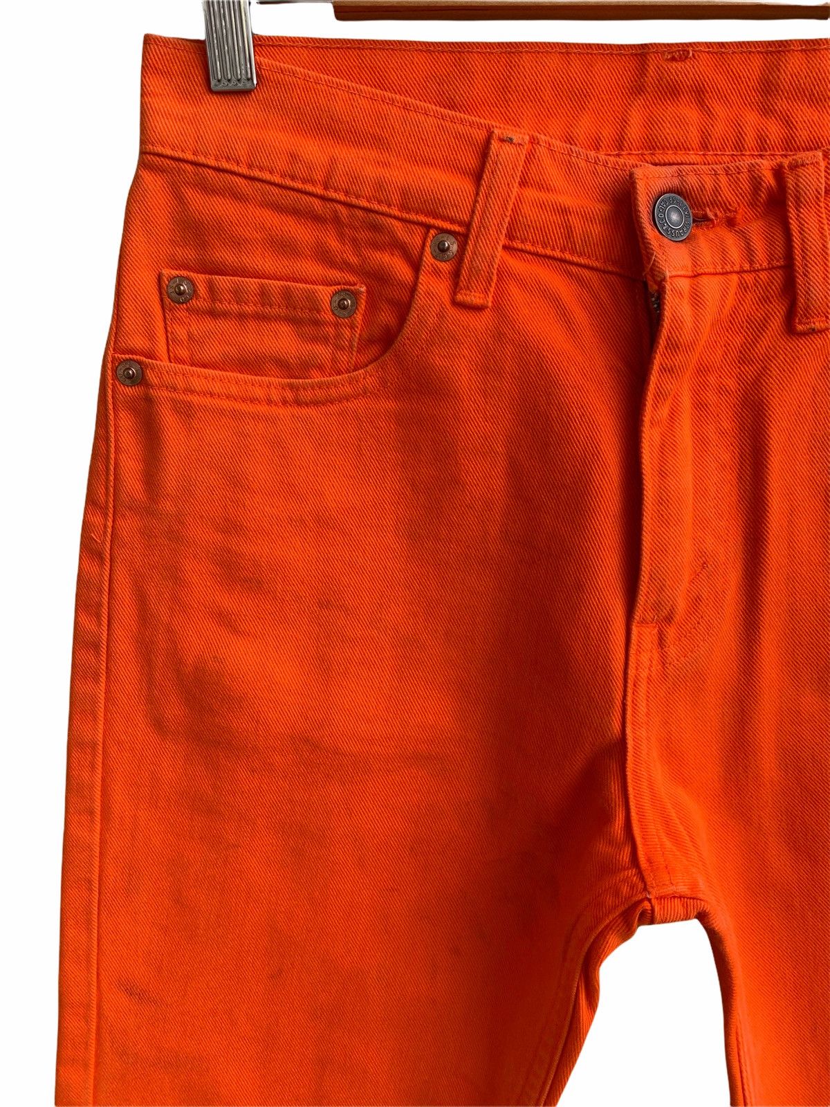 Levi's Vintage levis 90s Denim Jeans Hot 🍊orange Size US 28 / EU 44 - 5 Thumbnail