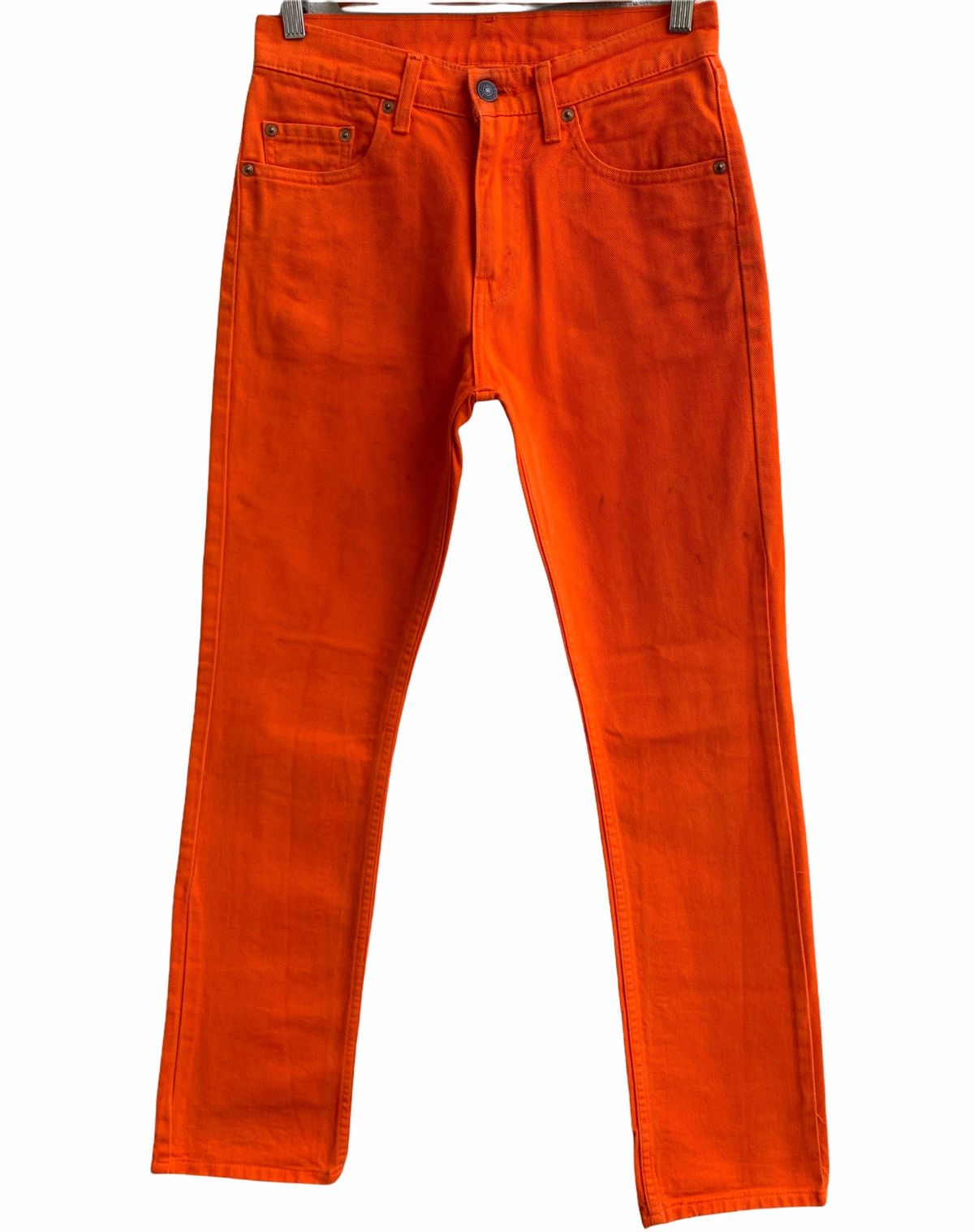 Levi's Vintage levis 90s Denim Jeans Hot 🍊orange Size US 28 / EU 44 - 1 Thumbnail