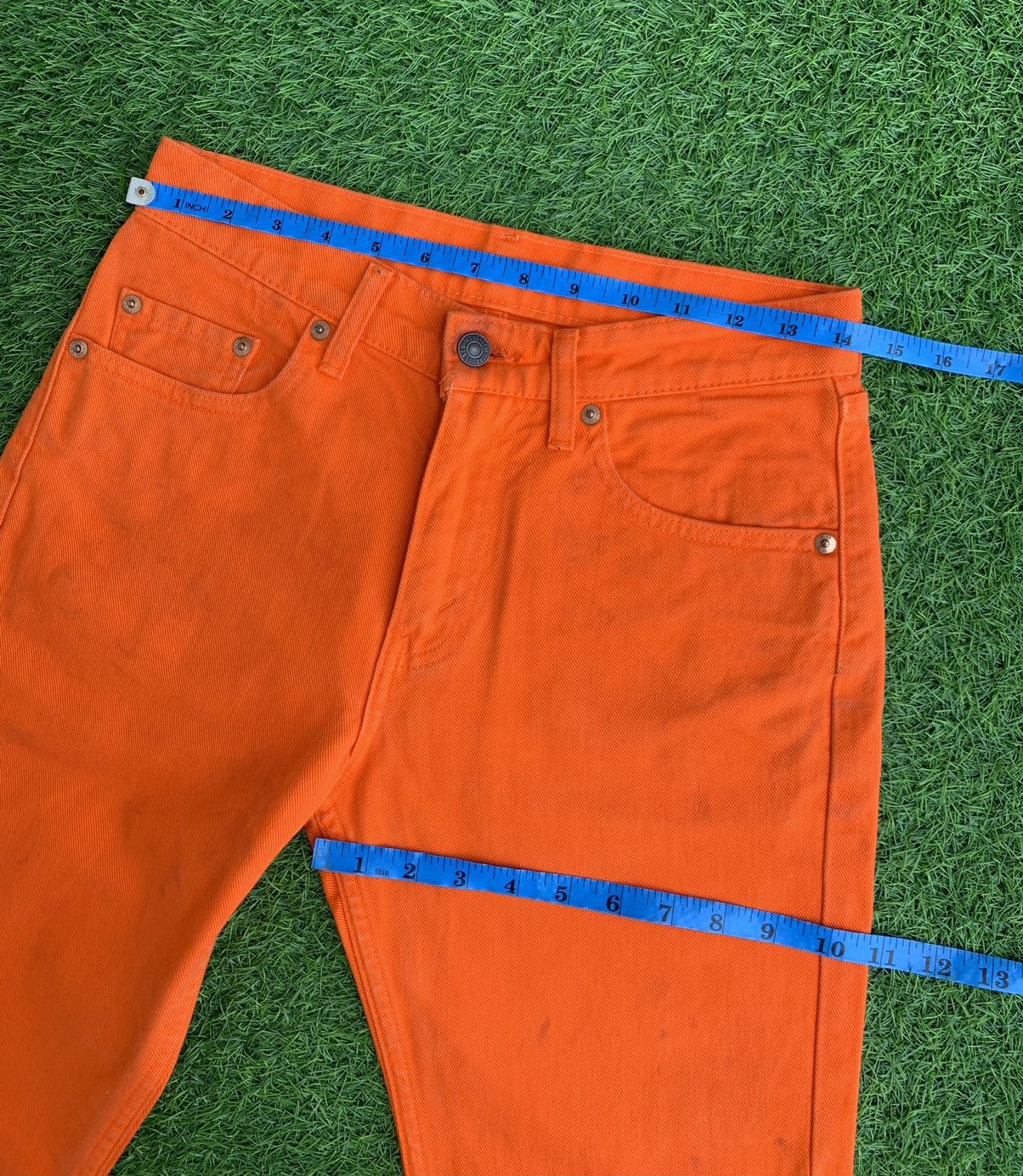 Levi's Vintage levis 90s Denim Jeans Hot 🍊orange Size US 28 / EU 44 - 11 Thumbnail
