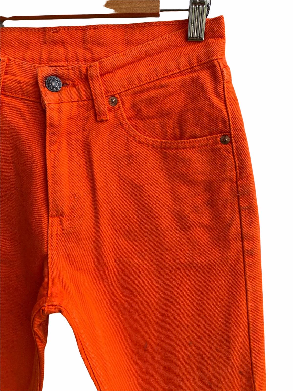 Levi's Vintage levis 90s Denim Jeans Hot 🍊orange Size US 28 / EU 44 - 6 Thumbnail