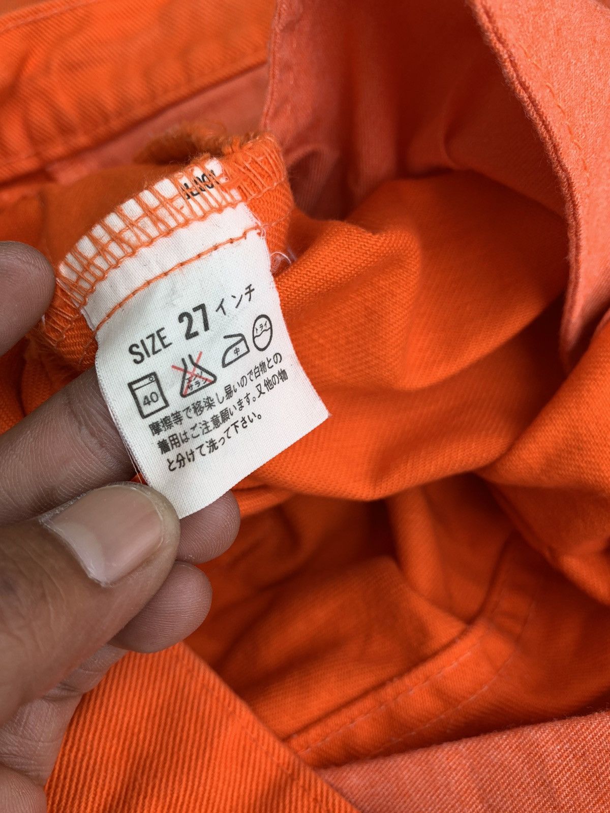 Levi's Vintage levis 90s Denim Jeans Hot 🍊orange Size US 28 / EU 44 - 9 Thumbnail