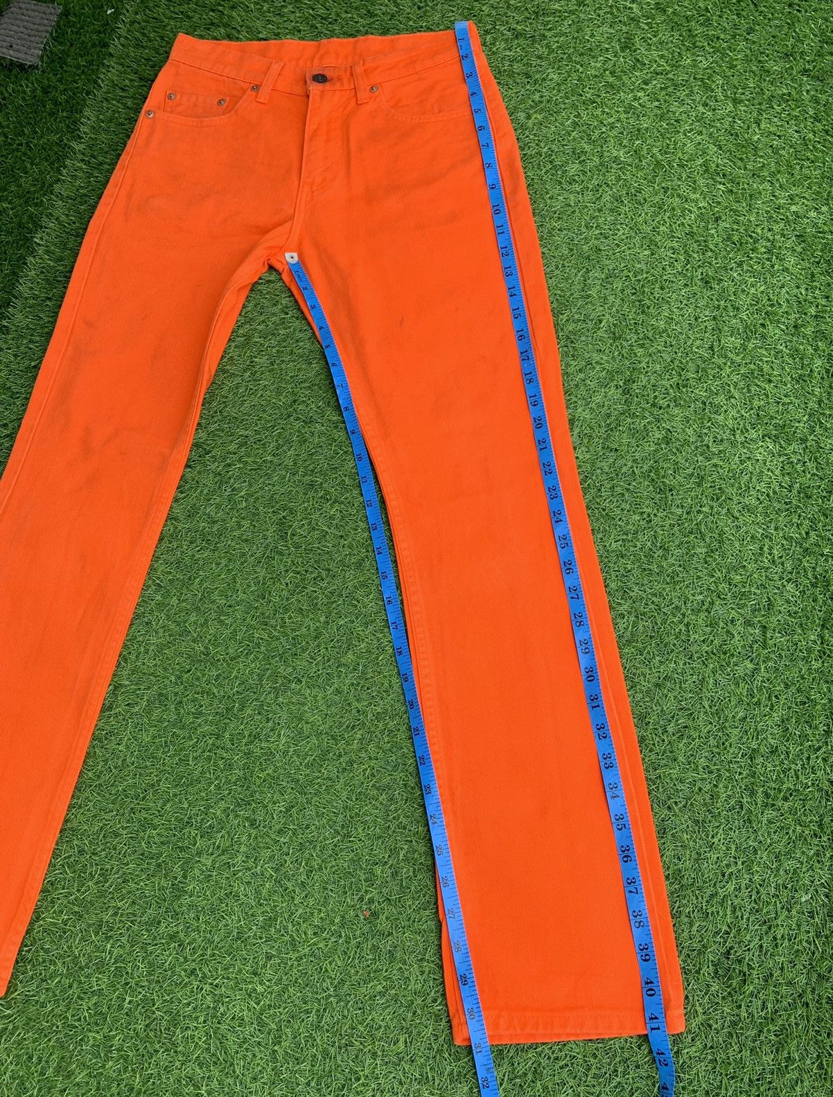 Levi's Vintage levis 90s Denim Jeans Hot 🍊orange Size US 28 / EU 44 - 14 Thumbnail