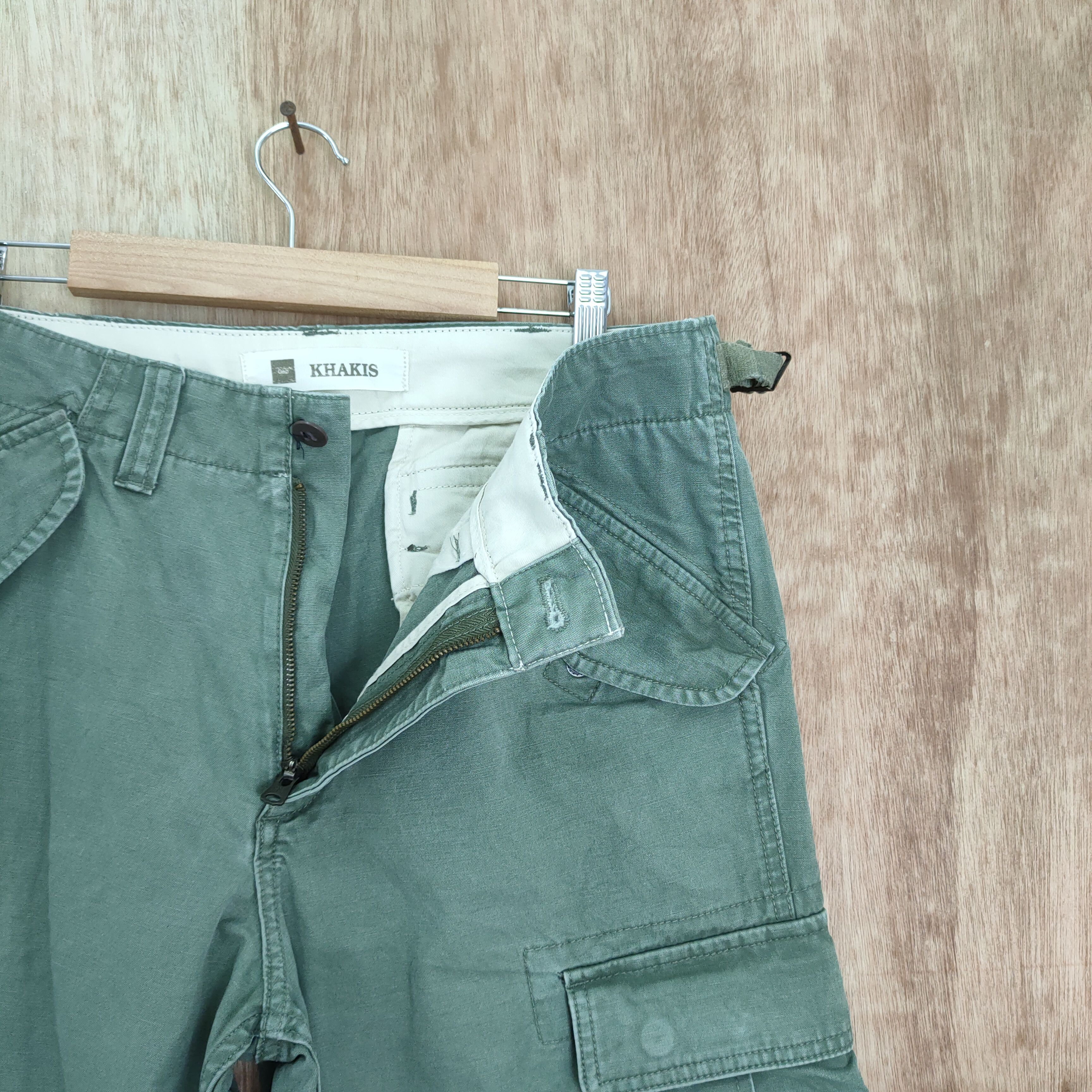 Gap GAP FADED GREEN CARGO PANTS MULTIPOCKET TACTICAL Size US 32 / EU 48 - 4 Thumbnail