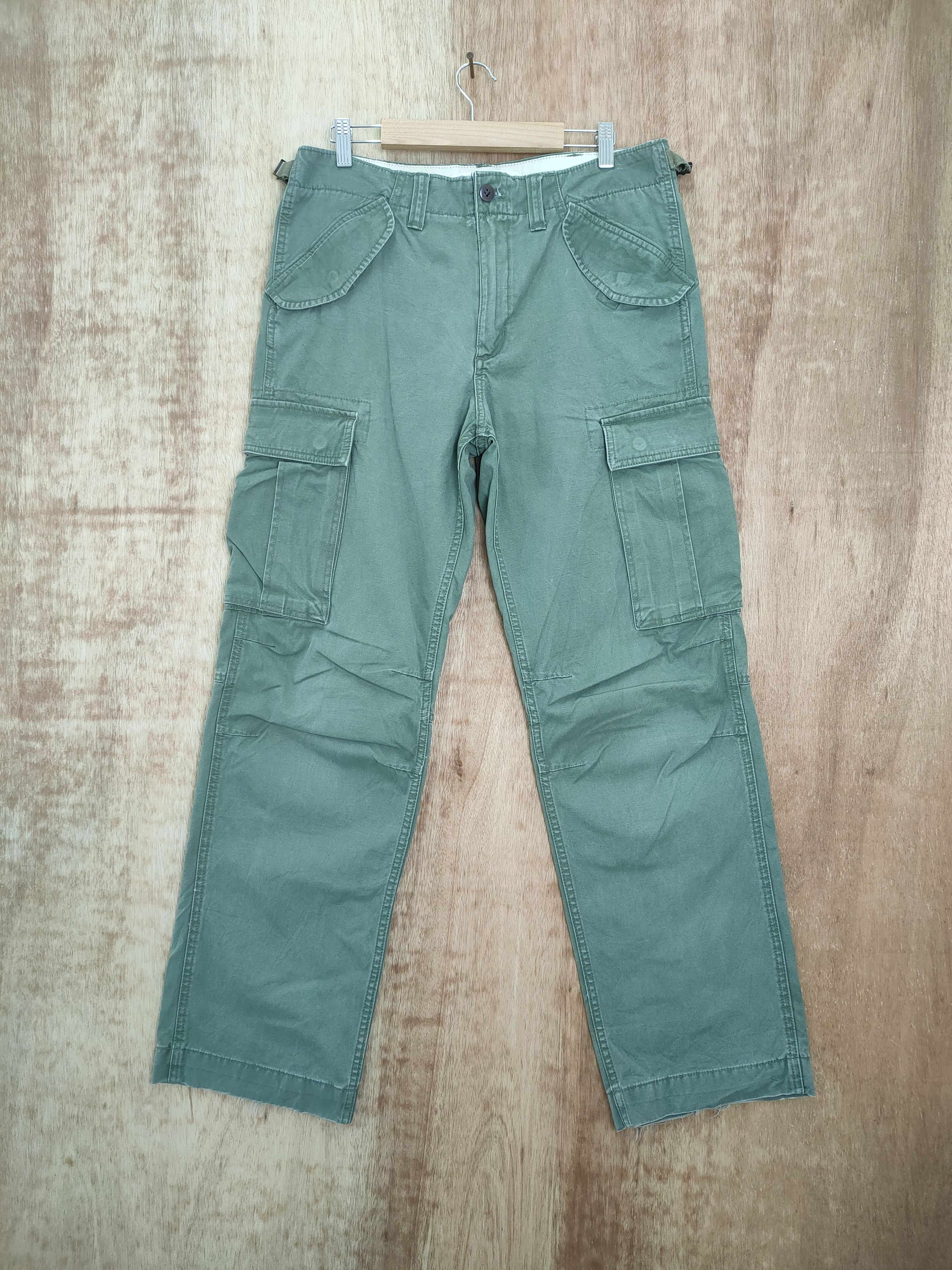 Gap GAP FADED GREEN CARGO PANTS MULTIPOCKET TACTICAL Size US 32 / EU 48 - 1 Thumbnail