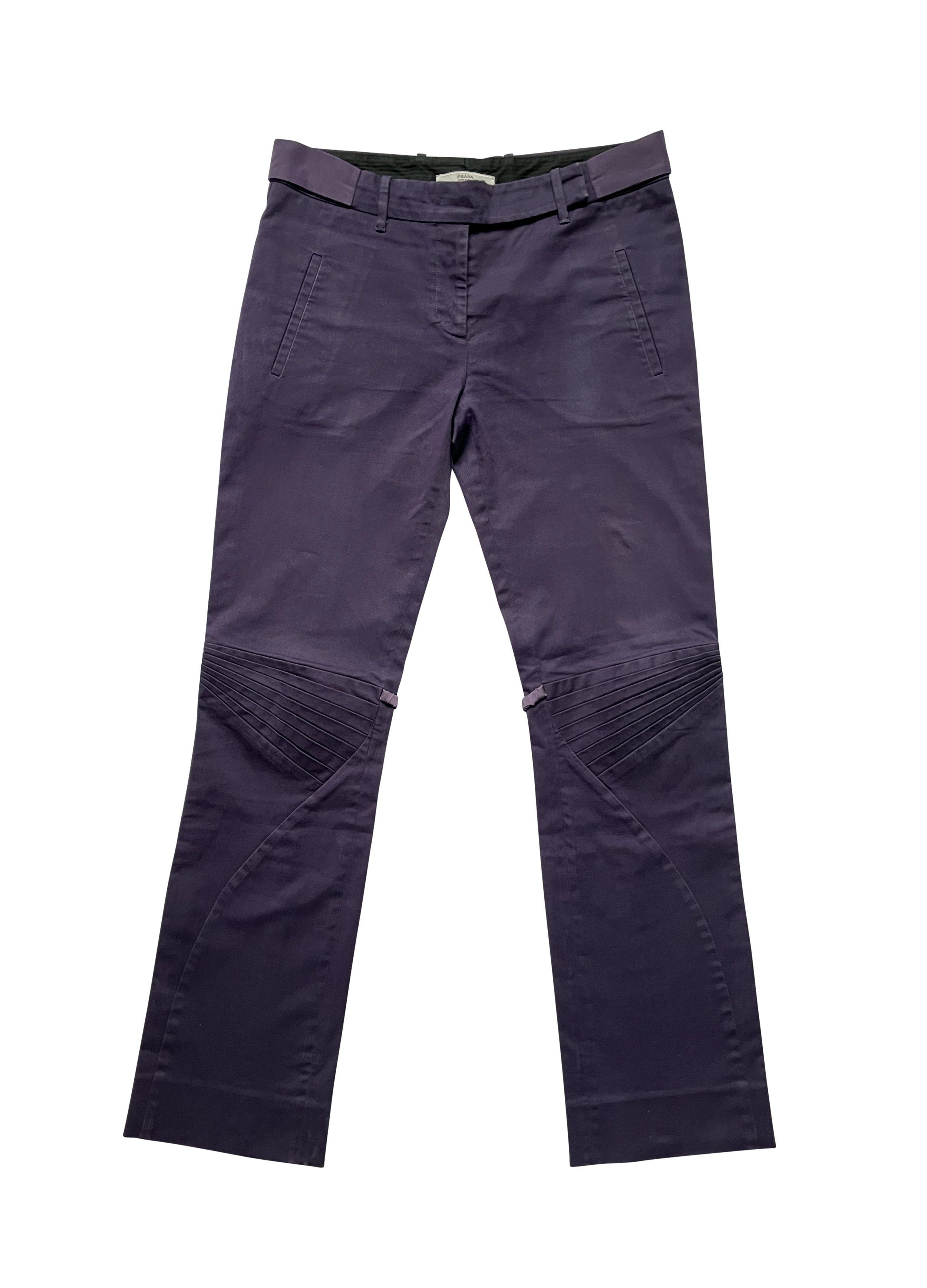 Prada ⚡️QUICK SALE⚡️2008 Prada Purple Trousers Pants Size 30" / US 8 / IT 44 - 1 Thumbnail