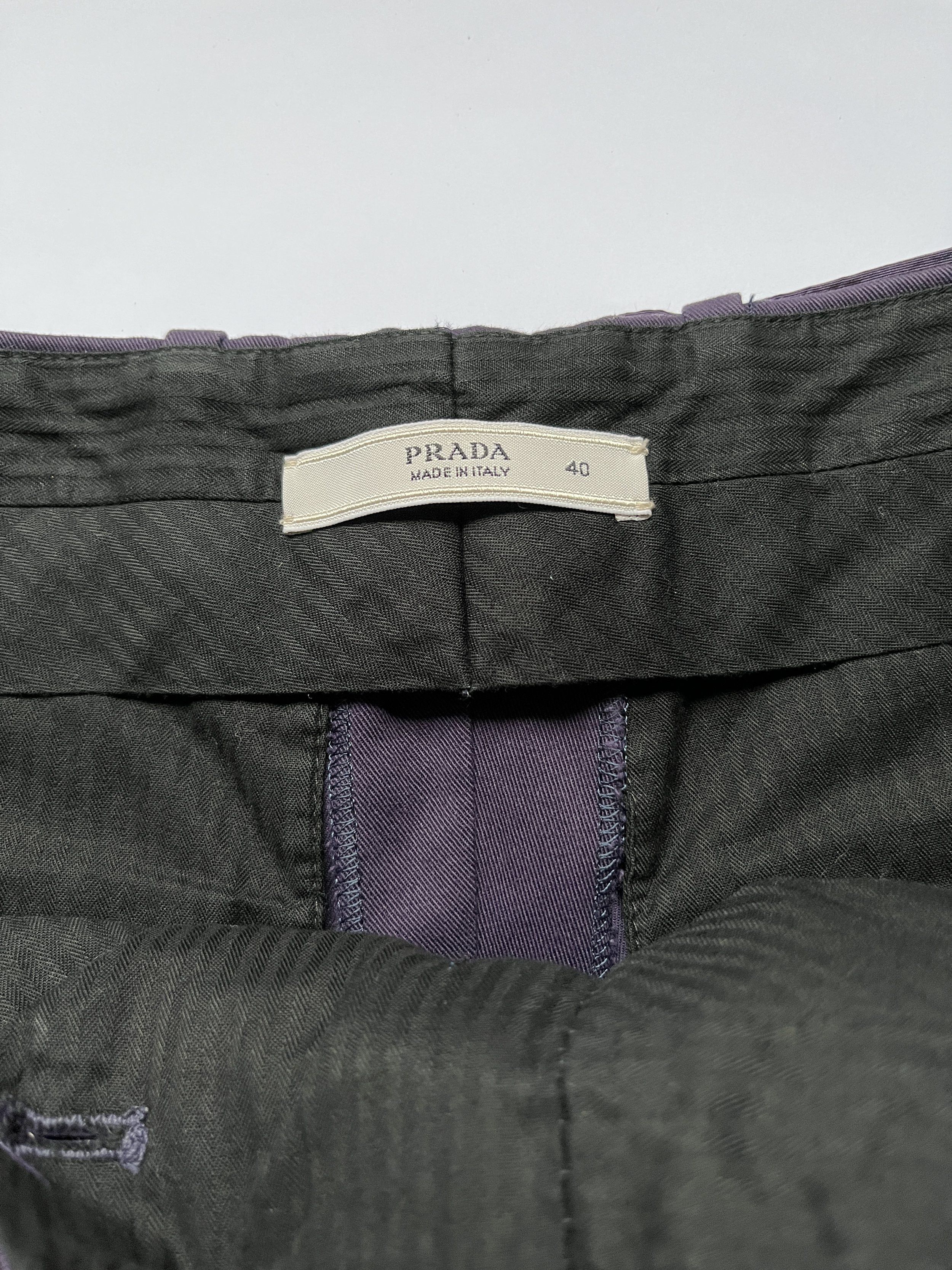 Prada ⚡️QUICK SALE⚡️2008 Prada Purple Trousers Pants Size 30" / US 8 / IT 44 - 4 Thumbnail
