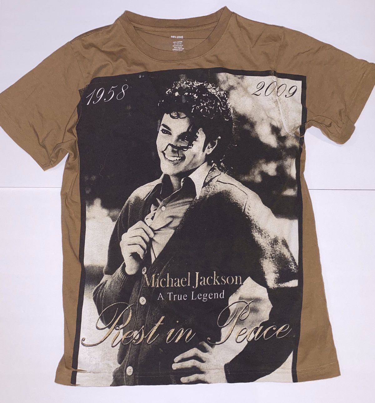 Band Tees 2009 Michael Jackson T Shirt M Rare Brown Size US M / EU 48-50 / 2 - 1 Thumbnail