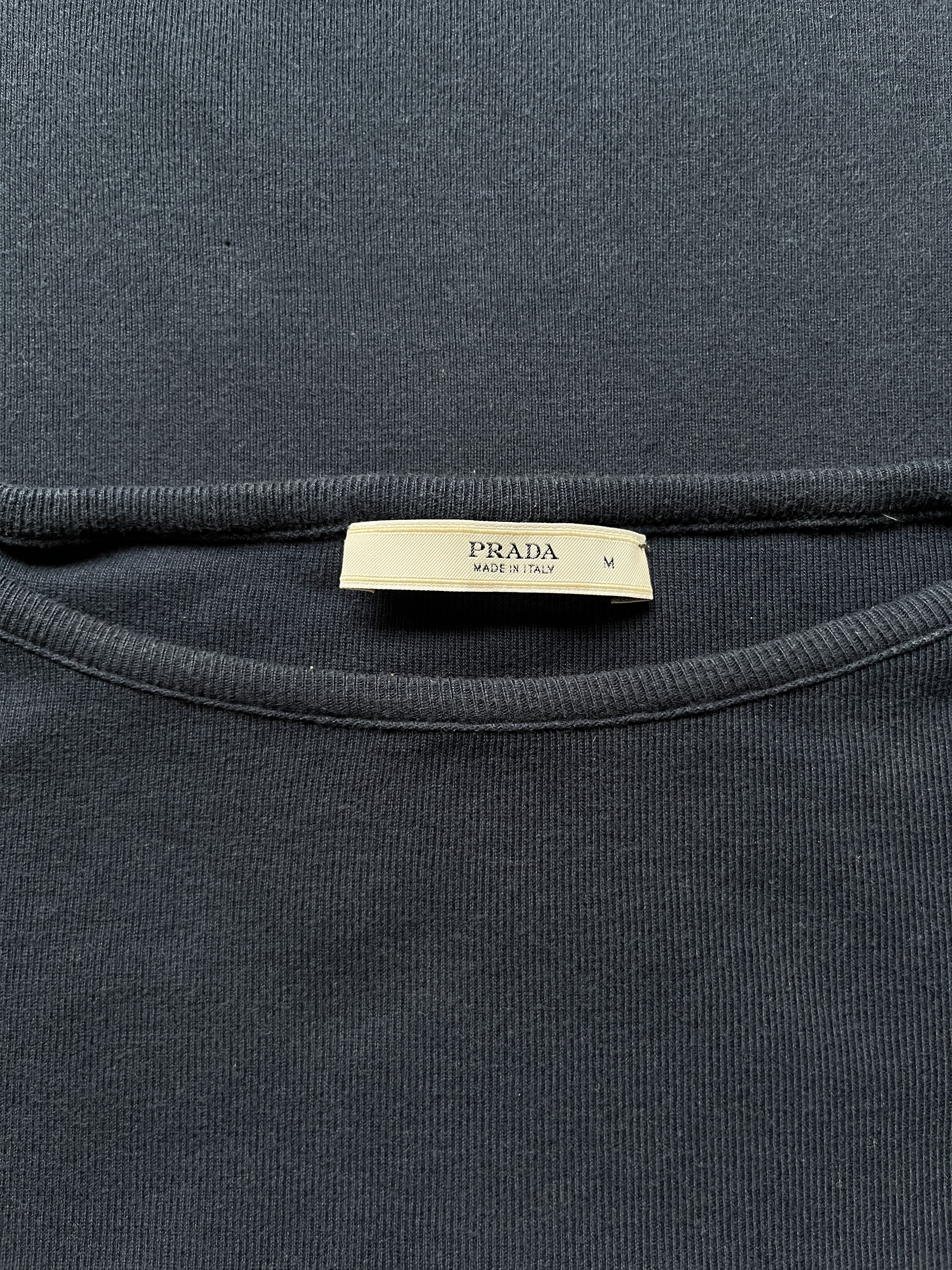 Prada ⚡️QUICK SALE⚡️2000s’ Prada Navy Long Sleeve Tshirt Size M / US 6-8 / IT 42-44 - 4 Thumbnail