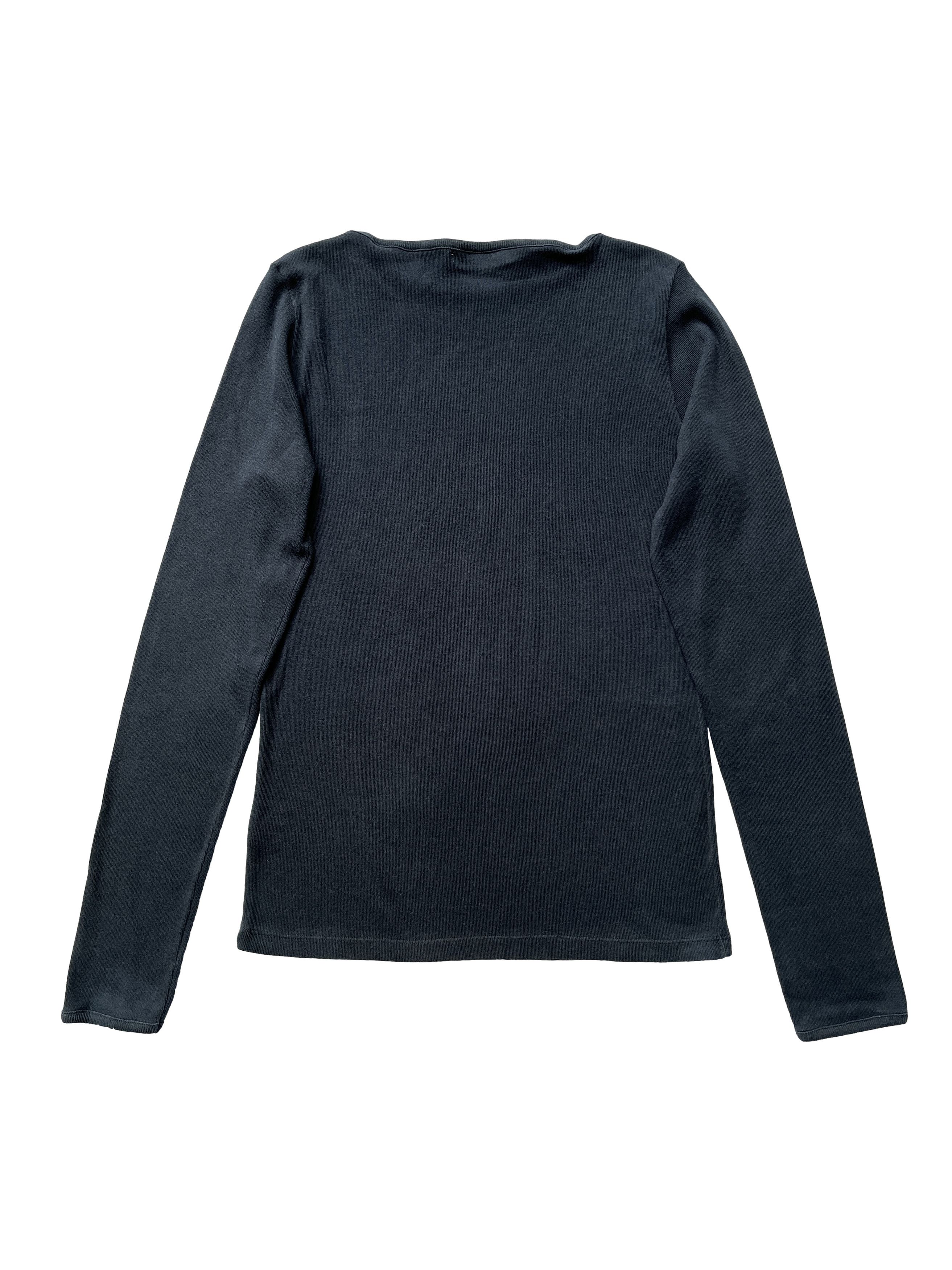 Prada ⚡️QUICK SALE⚡️2000s’ Prada Navy Long Sleeve Tshirt Size M / US 6-8 / IT 42-44 - 2 Thumbnail