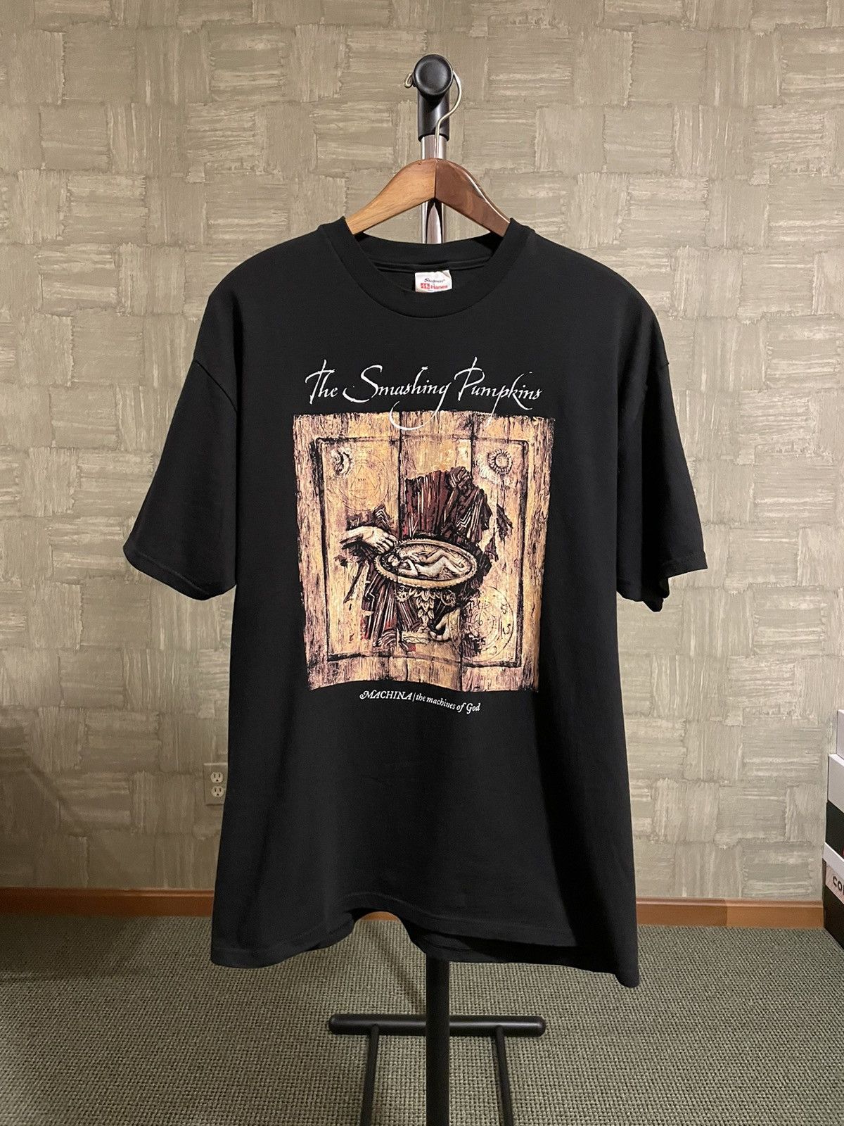 image of Band Tees x Rock Tees Vintage Smashing Pumpkins T-Shirt in Black, Men's (Size XL)