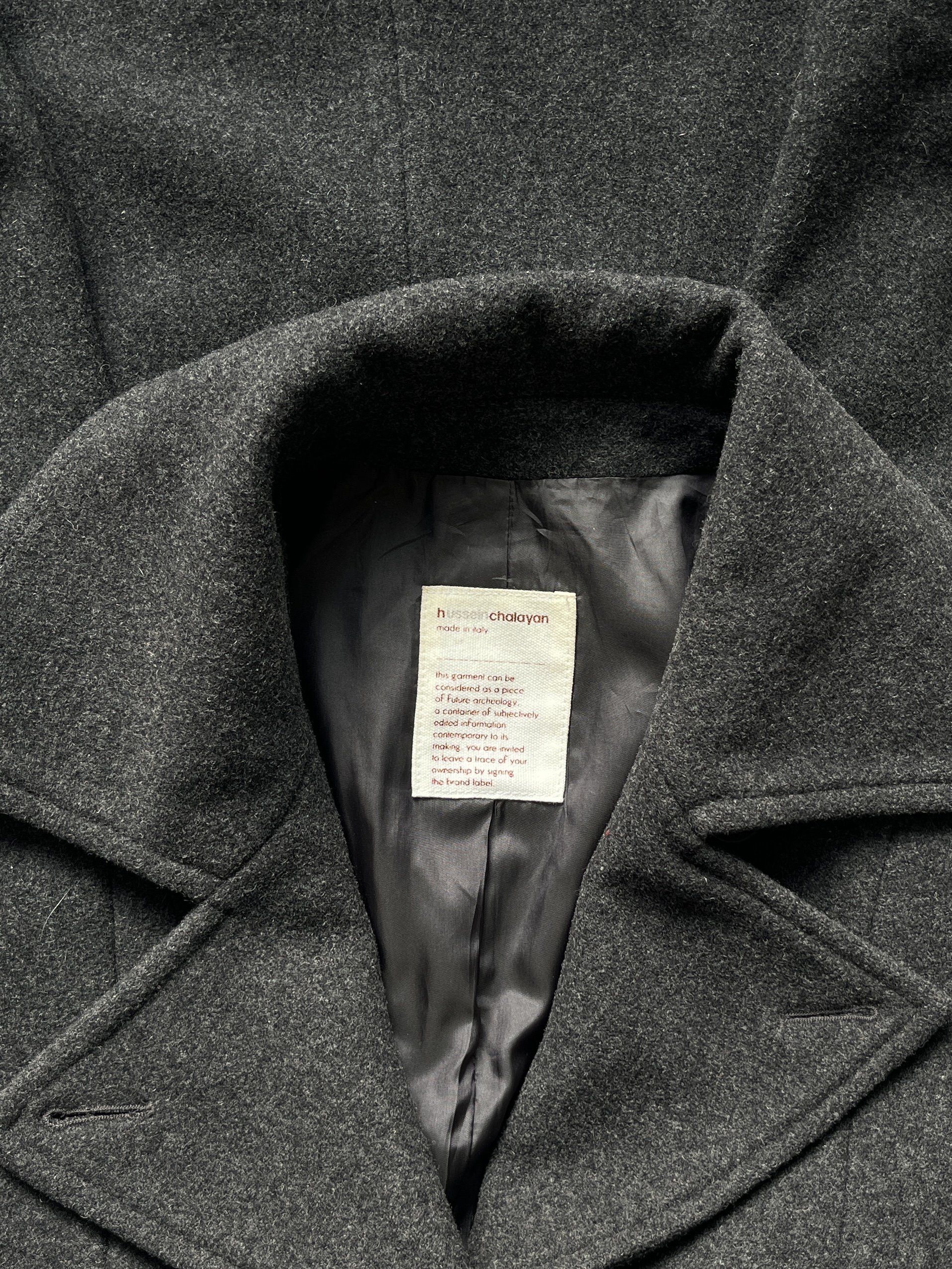 Hussein Chalayan ⚡️QUICK SALE⚡️Hussein Chalayan Charcoal Wool Coat Size M / US 6-8 / IT 42-44 - 3 Thumbnail