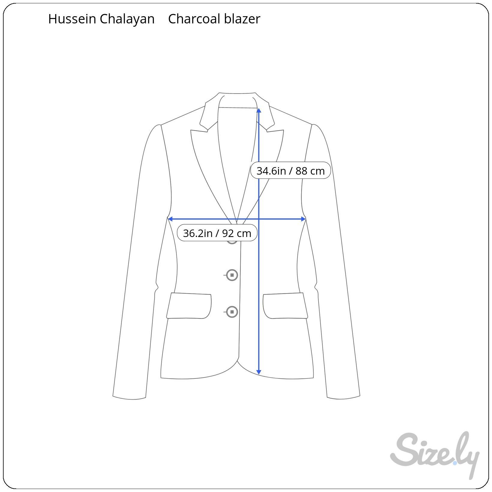 Hussein Chalayan ⚡️QUICK SALE⚡️Hussein Chalayan Charcoal Wool Coat Size M / US 6-8 / IT 42-44 - 7 Thumbnail