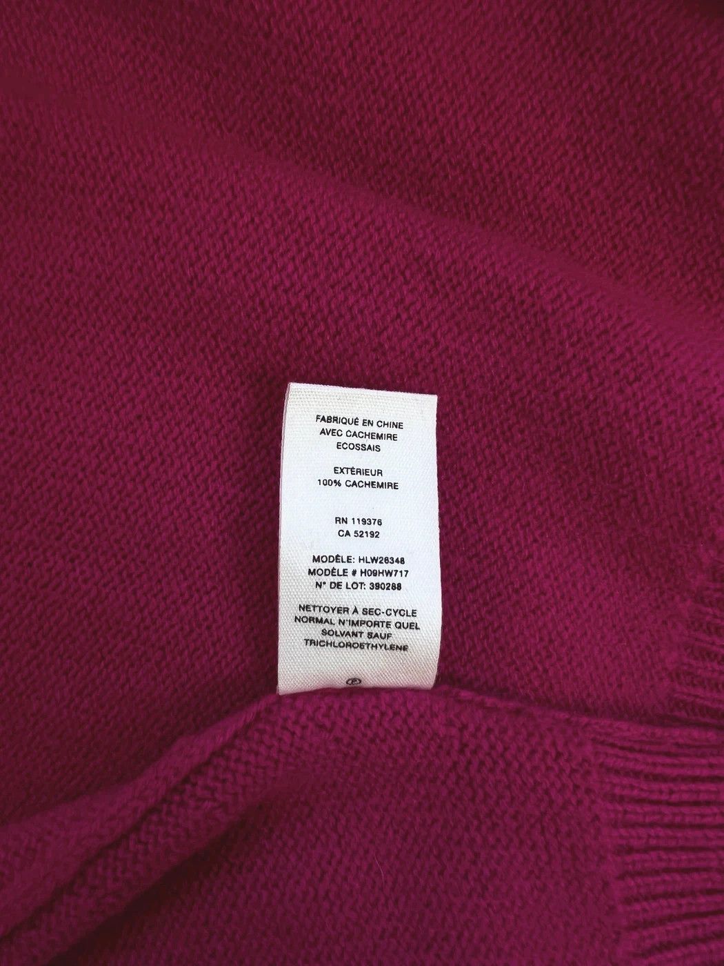 Helmut Lang ⚡️QUICK SALE⚡️Helmut Lang Fuchsia Pink Cashmere Sweater Size S / US 4 / IT 40 - 5 Thumbnail
