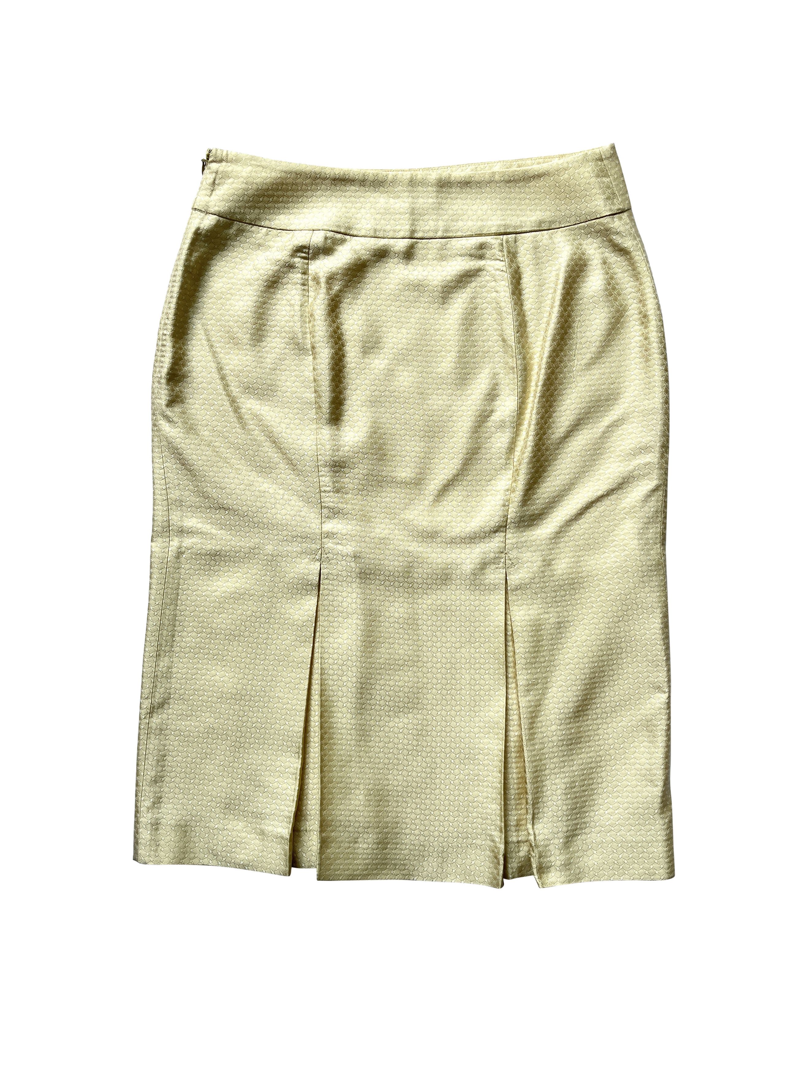 Alexander McQueen ⚡️QUICK SALE⚡️2006 Alexander McQueen Light Gold Silk Skirt Size 28" / US 6 / IT 42 - 2 Thumbnail