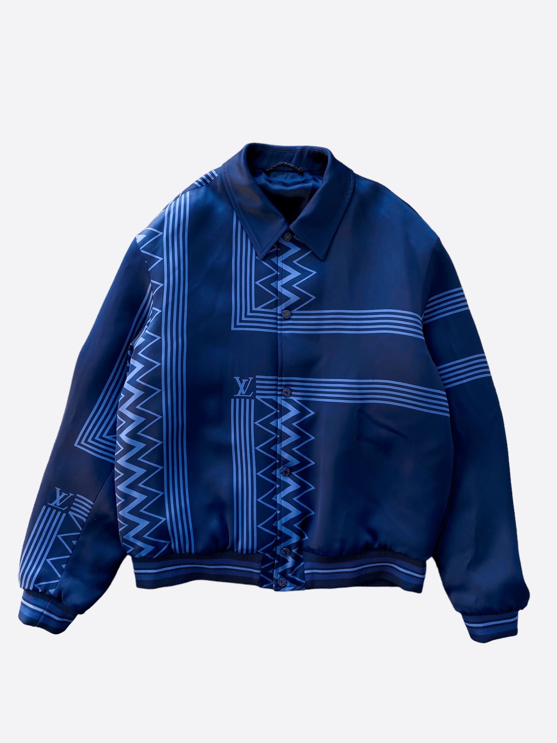 image of Louis Vuitton Blue Karakoram Souvenir Jacket, Men's (Size 2XL)