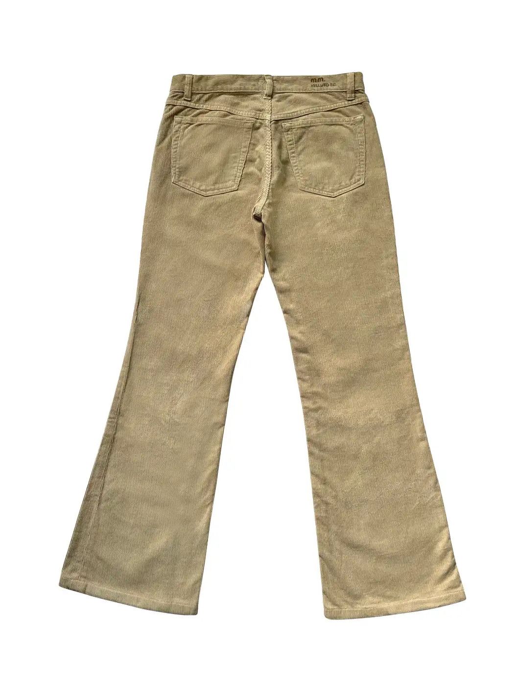 Miu Miu ⚡️QUICK SALE⚡️2000's Miu Miu Beige Corduroy Trousers Pants Size 28" / US 6 / IT 42 - 2 Thumbnail