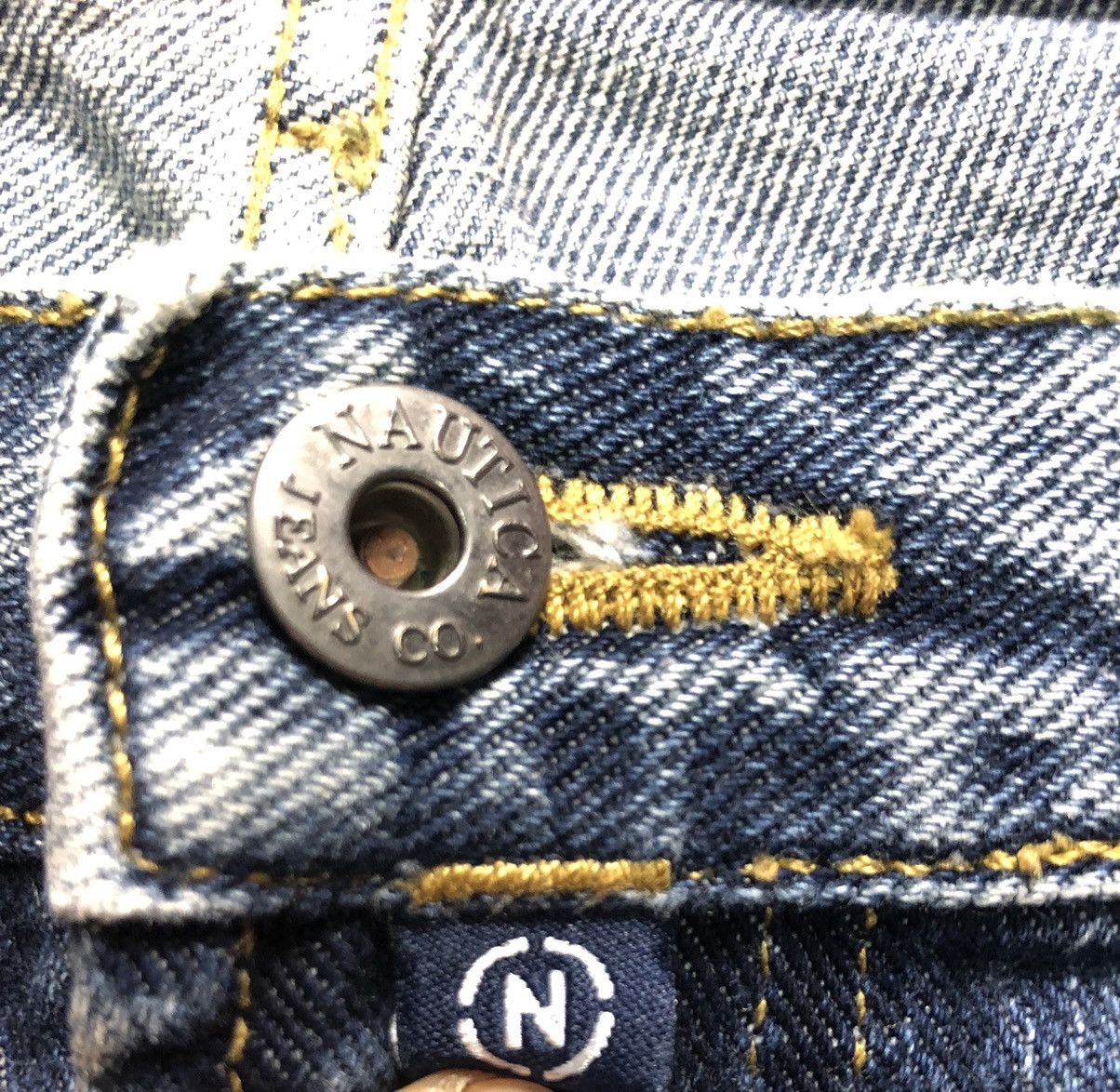Nautica × Vintage VINTAGE NAUTICAL JEANS COMPANY CARPENTER WORKWEAR DENIM Size US 37 - 8 Thumbnail