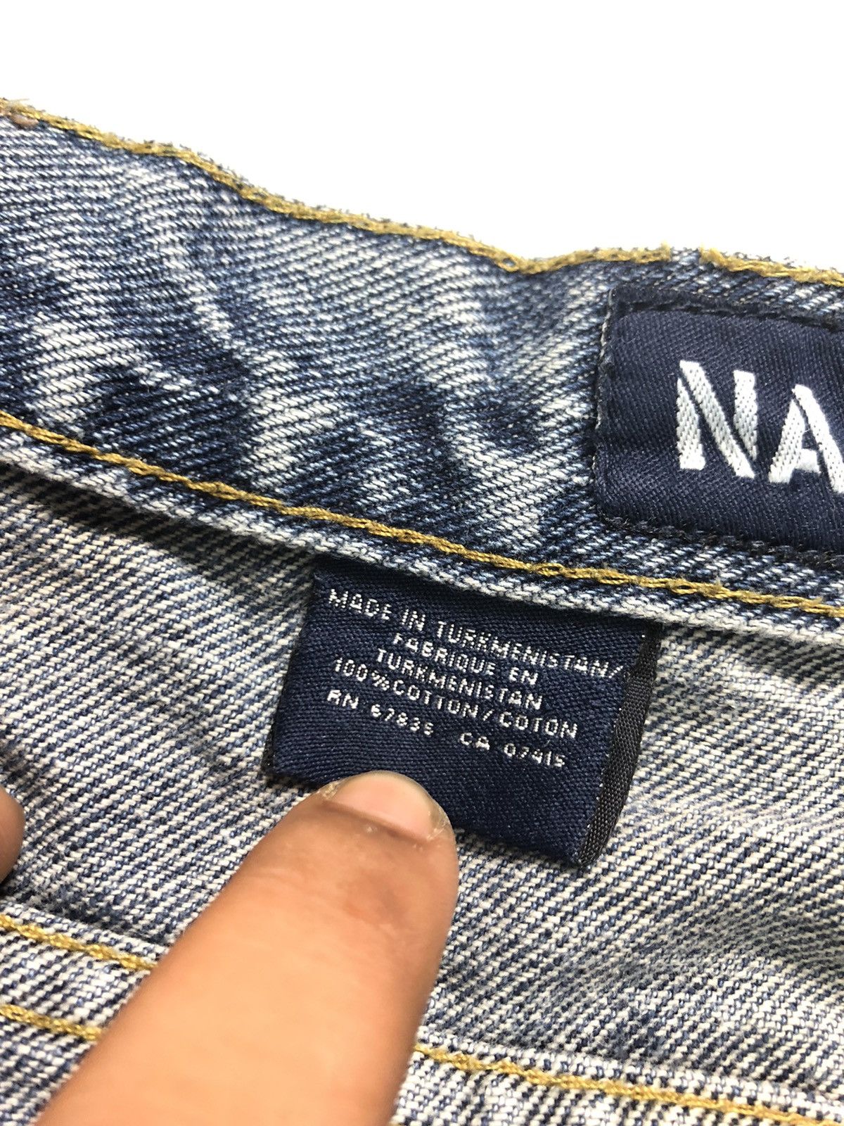 Nautica × Vintage VINTAGE NAUTICAL JEANS COMPANY CARPENTER WORKWEAR DENIM Size US 37 - 12 Thumbnail
