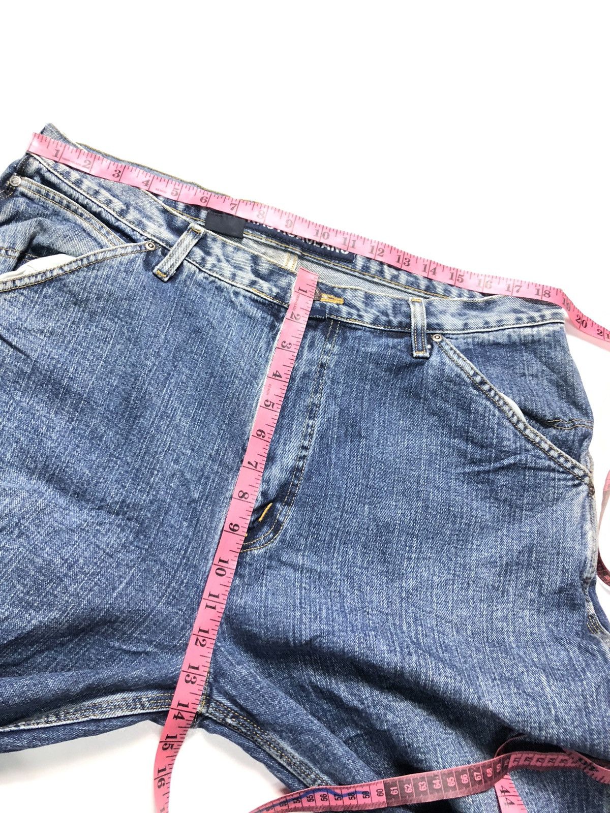 Nautica × Vintage VINTAGE NAUTICAL JEANS COMPANY CARPENTER WORKWEAR DENIM Size US 37 - 17 Thumbnail