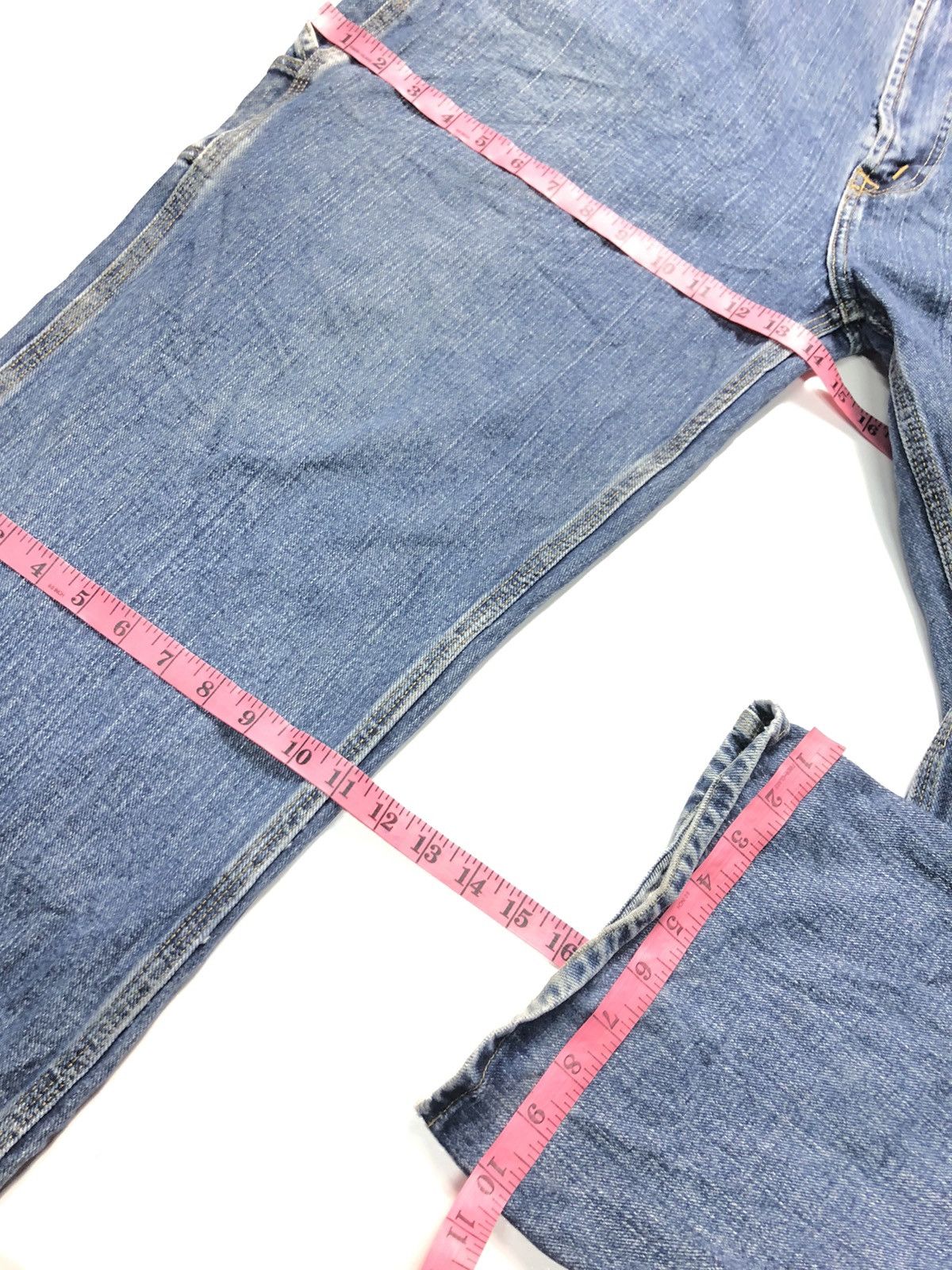 Nautica × Vintage VINTAGE NAUTICAL JEANS COMPANY CARPENTER WORKWEAR DENIM Size US 37 - 19 Thumbnail