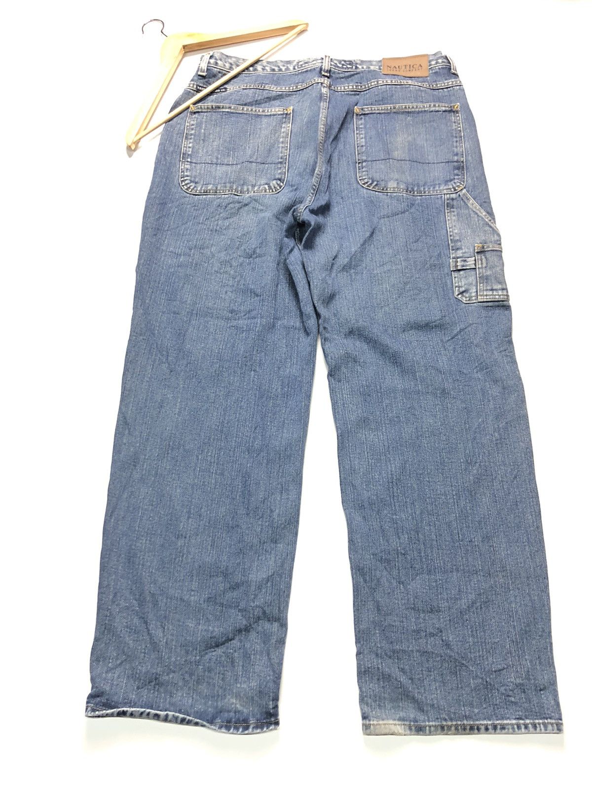 Nautica × Vintage VINTAGE NAUTICAL JEANS COMPANY CARPENTER WORKWEAR DENIM Size US 37 - 5 Thumbnail